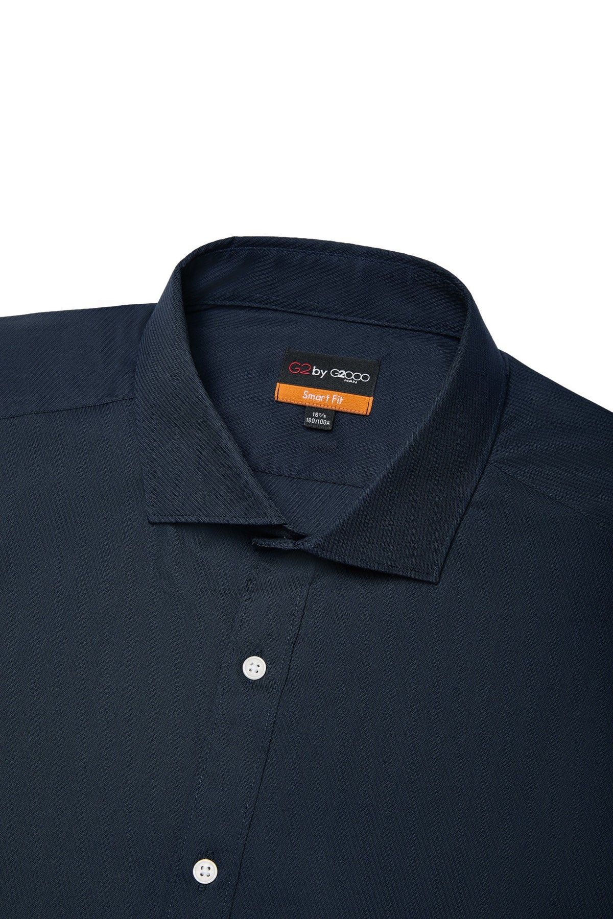 Non-Iron Easy Care Cotton Blend Wide Twill Smart Fit Long Sleeve Shirt