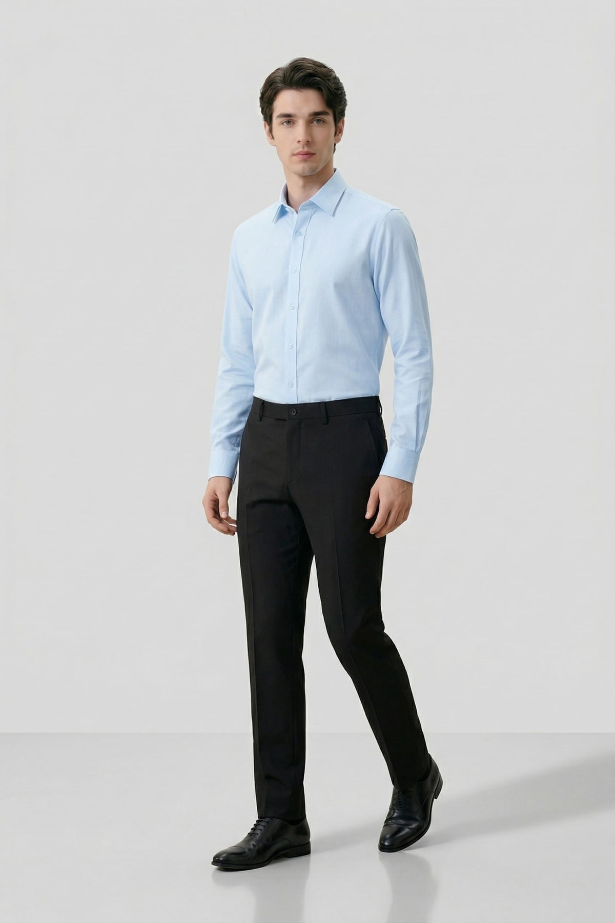 G2000 Shirts Non-Iron Easy Care 2 Tone Smart Fit Long Sleeve Shirt