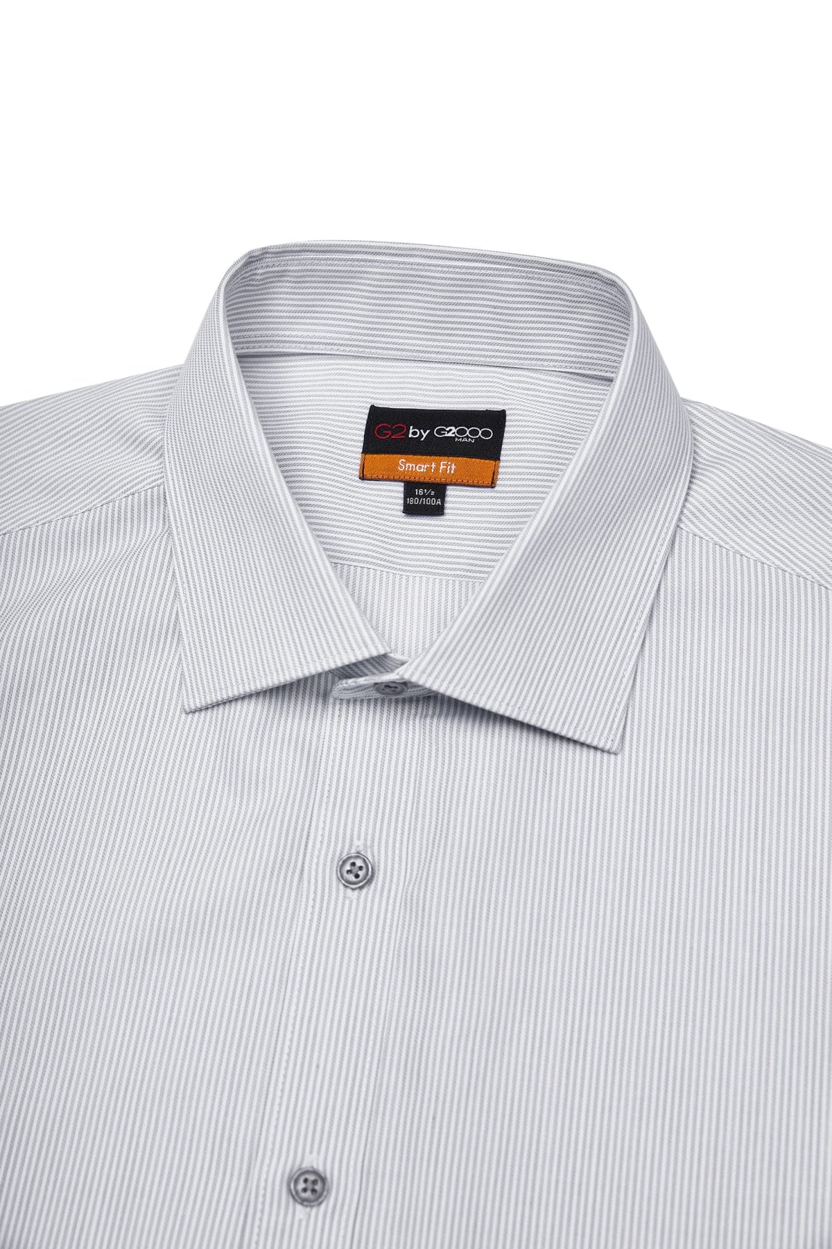 G2000 - Shirts - Non-Iron Easy Care Stripe Smart Fit Long Sleeve Shirt