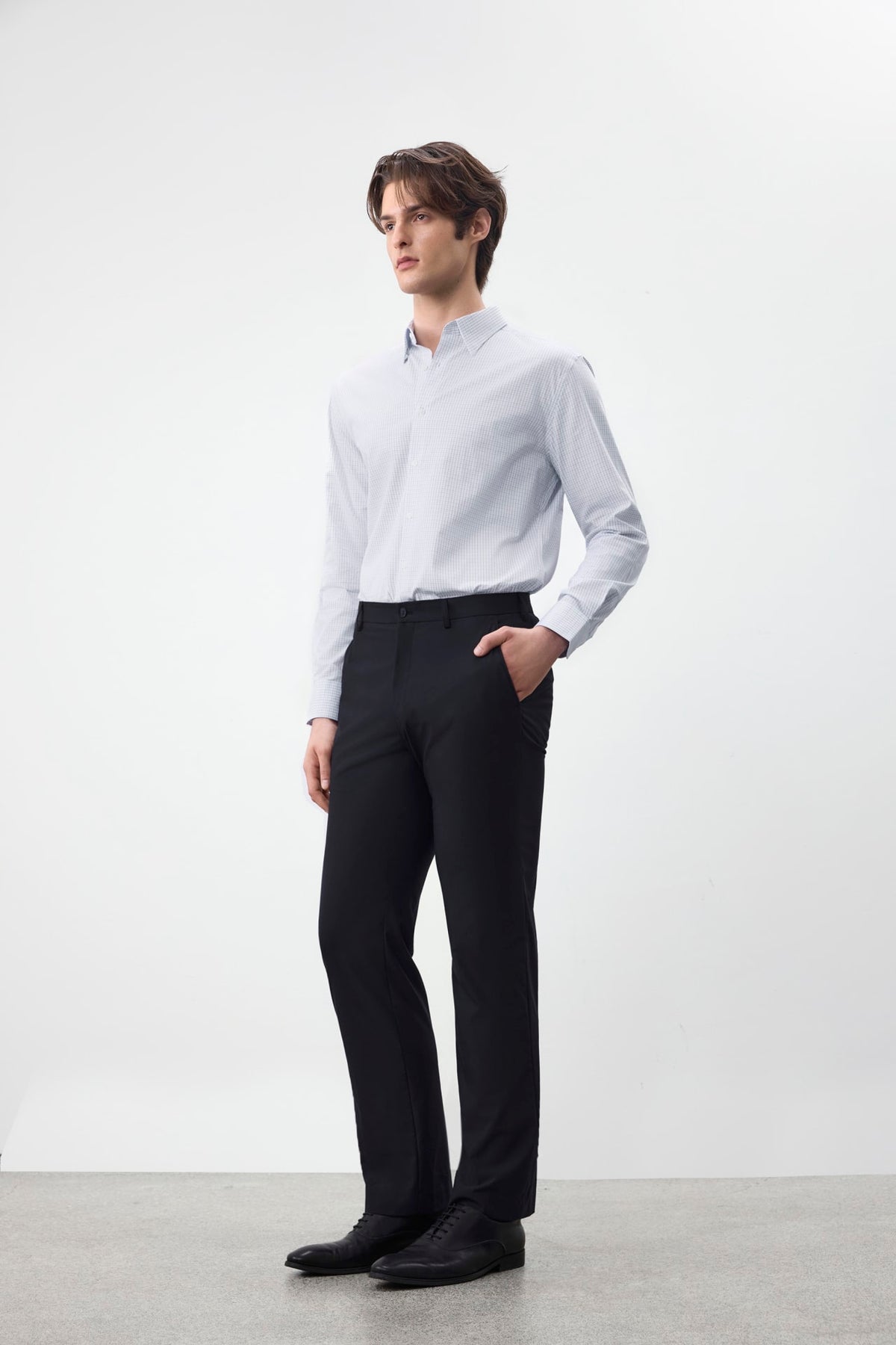G2000 Shirts Non-Iron Easy Care Check Smart Fit Long Sleeve Shirt