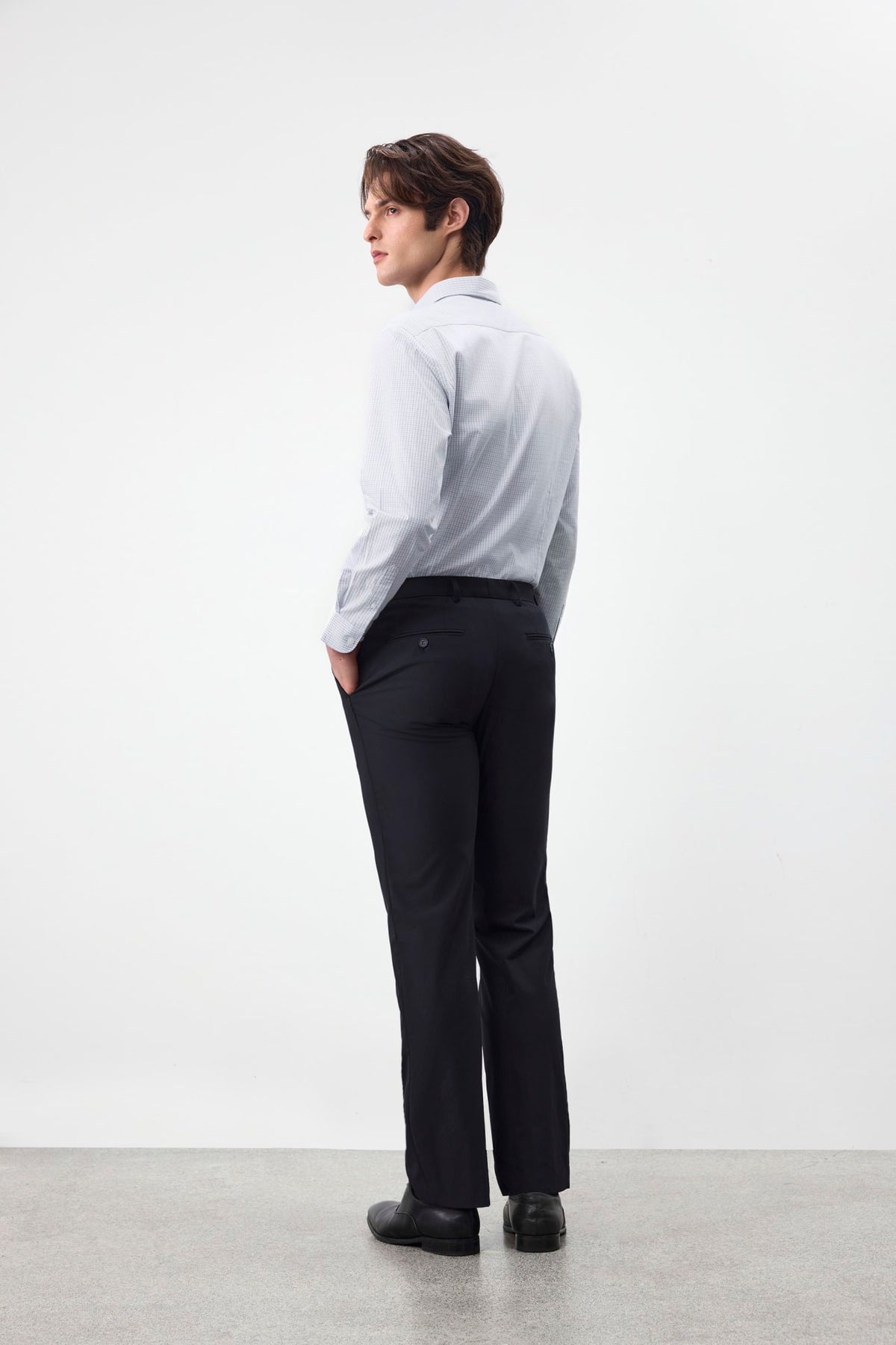 G2000 - Shirts - Non-Iron Easy Care Check Smart Fit Long Sleeve Shirt