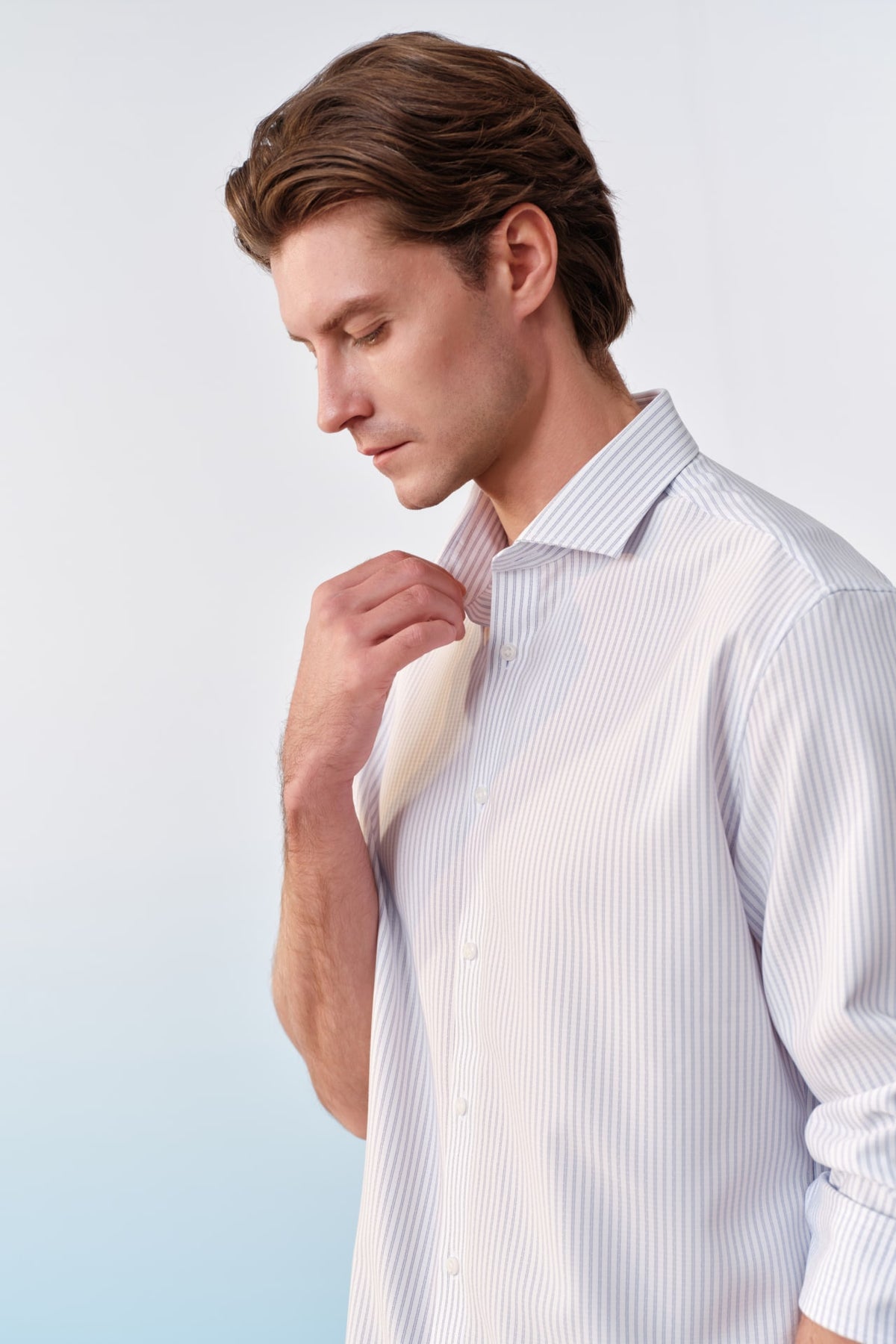 G2000 - Shirts - Non-Iron Dry Stripe Smart Fit Long Sleeve Shirt