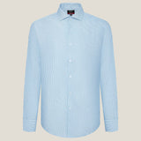 Non-Iron Cool Touch Stretch Stripe Regular Fit Long Sleeve Shirt