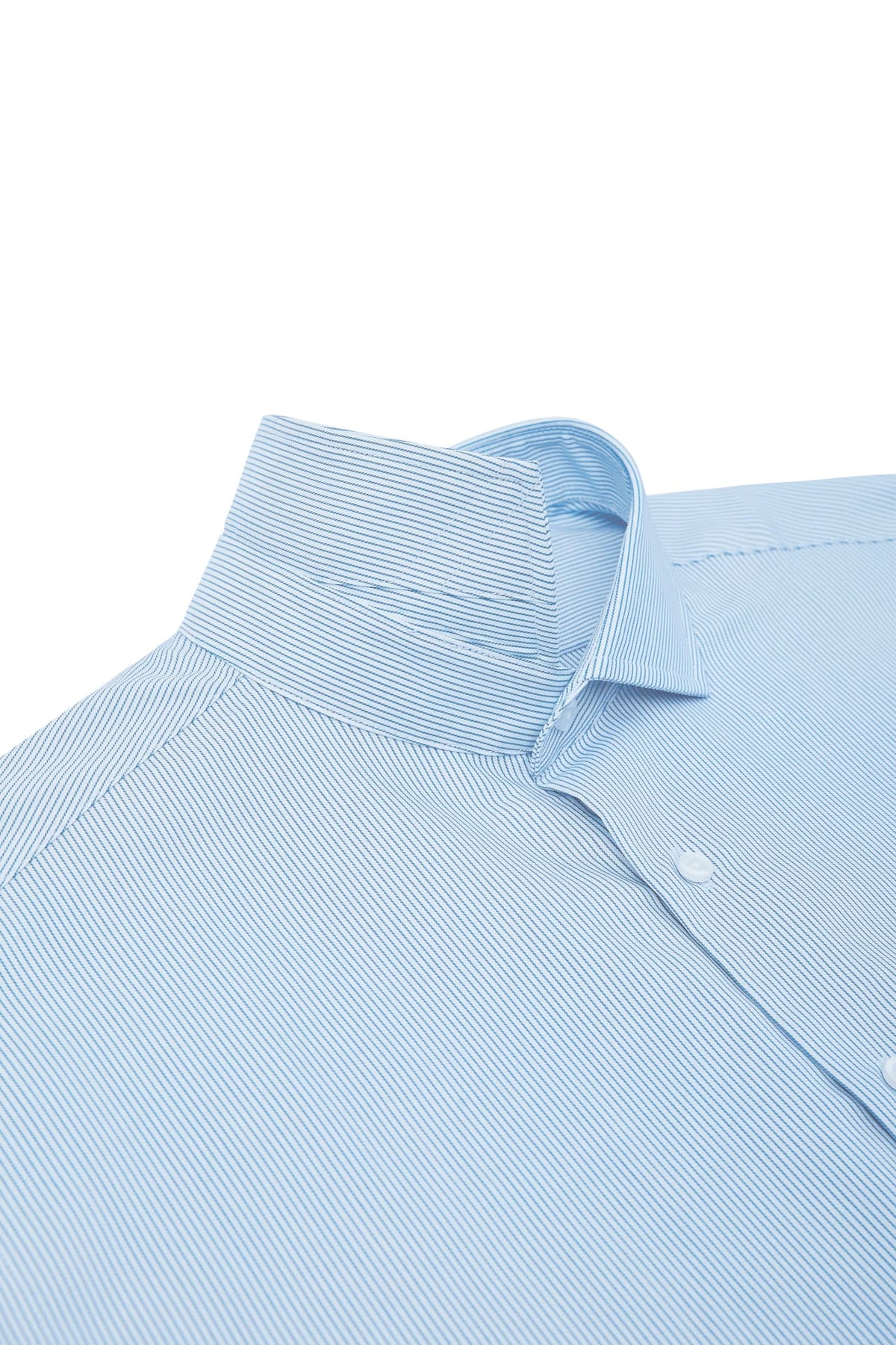 G2000 - Shirts - Non-Iron Cool Touch Stretch Stripe Regular Fit Long Sleeve Shirt