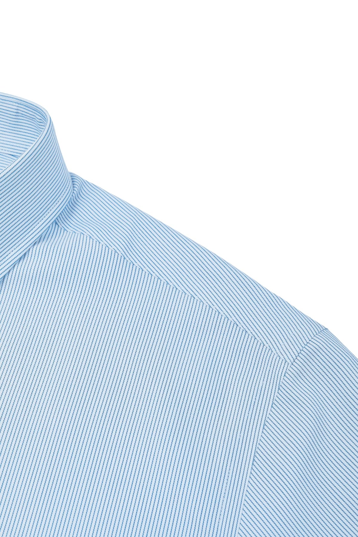 G2000 - Shirts - Non-Iron Cool Touch Stretch Stripe Regular Fit Long Sleeve Shirt