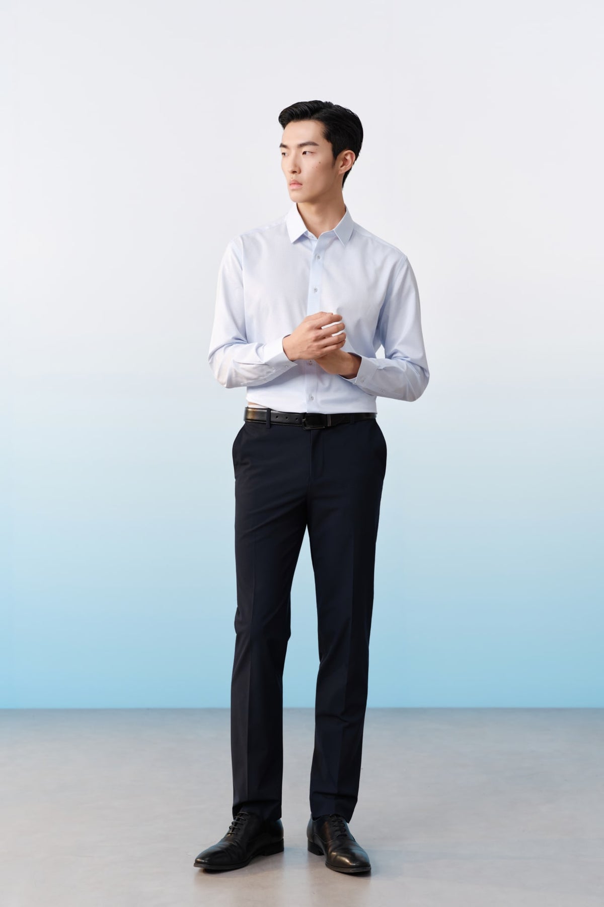 G2000 Shirts Non-Iron Dry Stretch Check Smart Fit Long Sleeve Shirt