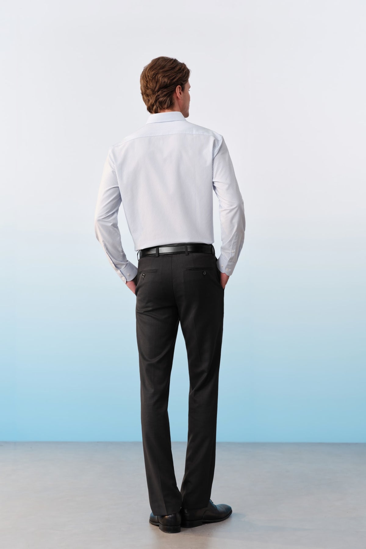 G2000 - Shirts - Non-Iron Dry Stretch Stripe Smart Fit Long Sleeve Shirt