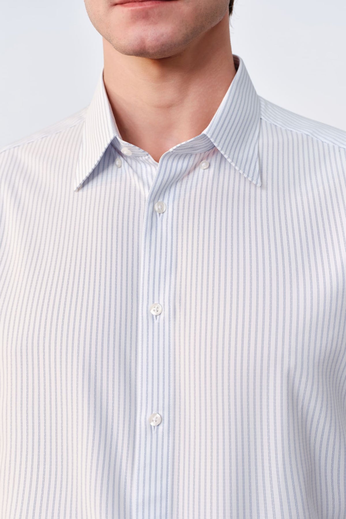 G2000 - Shirts - Non-Iron Dry Stretch Stripe Smart Fit Long Sleeve Shirt