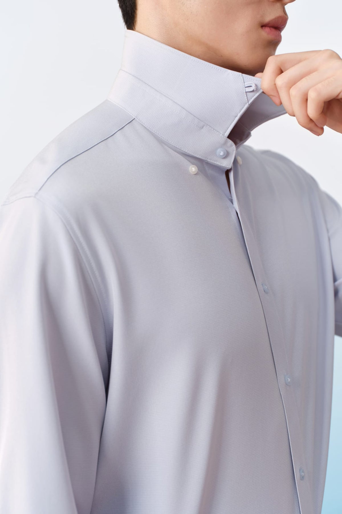 G2000 - Shirts - Non-Iron Dry Multi-Way Stretch 2 Tone Smart Fit Long Sleeve Shirt