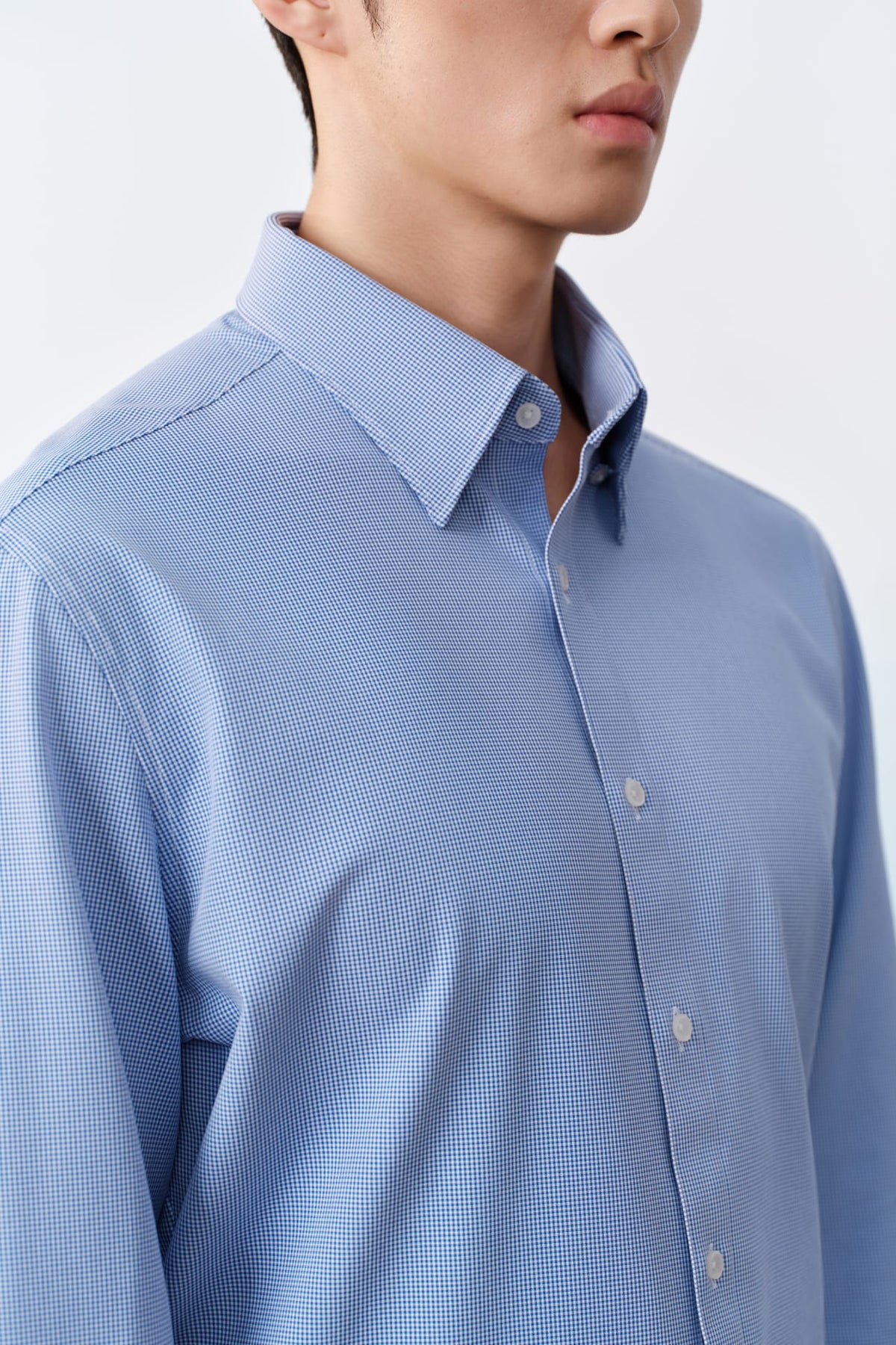 G2000 - Shirts - Non-Iron Dry Multi-Way Stretch Check Smart Fit Long Sleeve Shirt