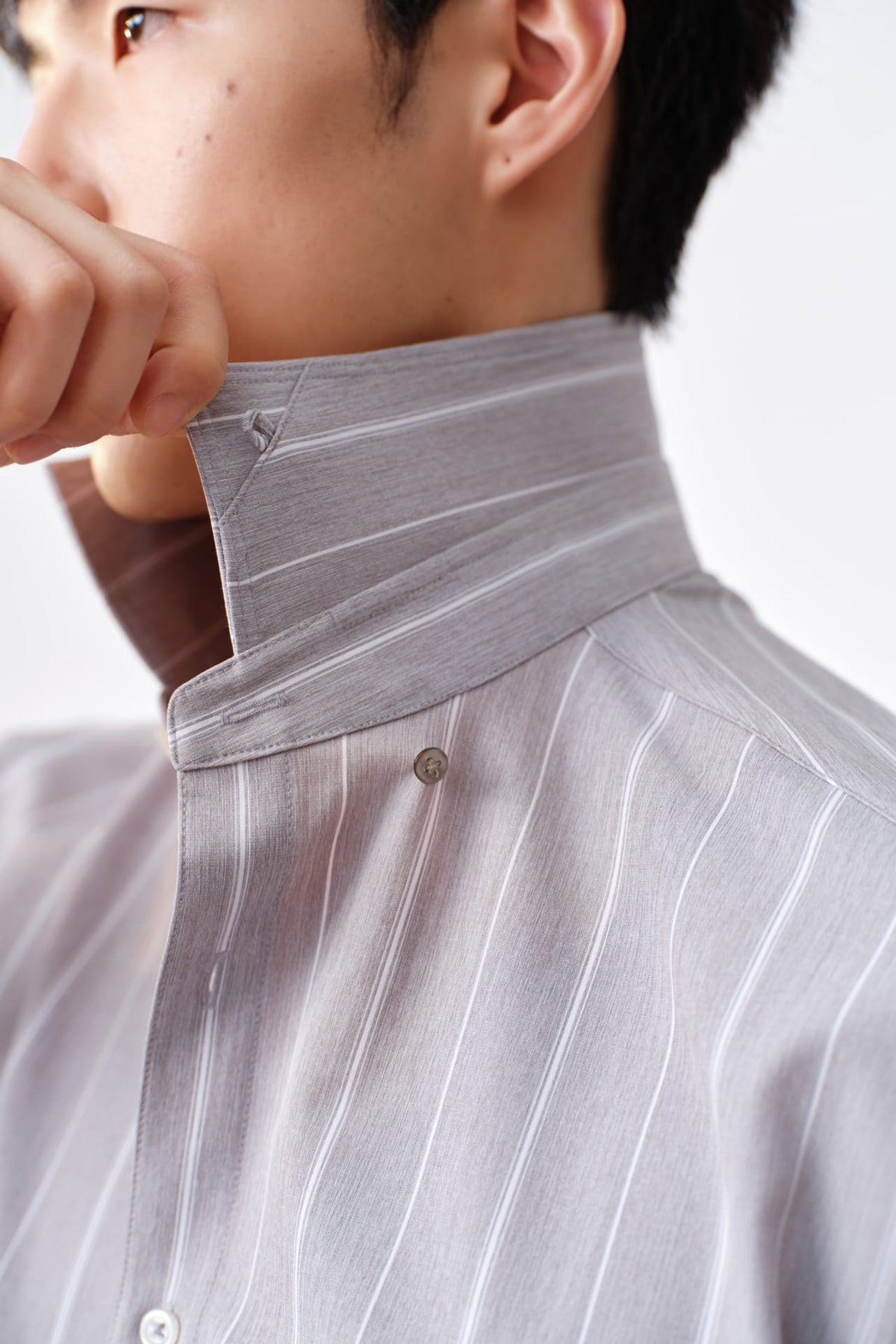 G2000 - Shirts - Non-Iron Dry Multi-Way Stretch Semi Solid Stripe Smart Fit Long Sleeve Shirt
