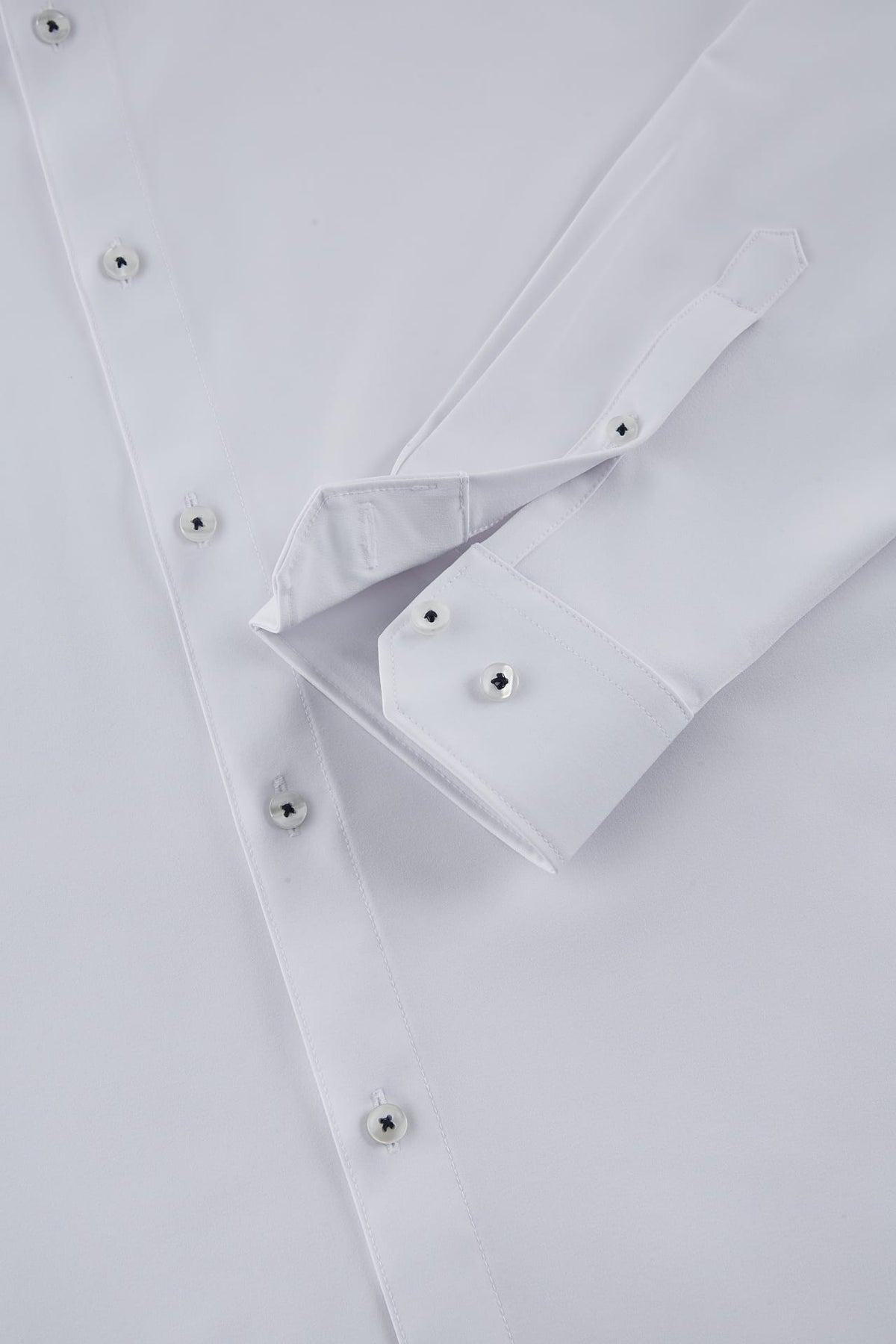 G2000 Shirts Non-Iron Dry Multi-Way Stretch Poplin Slim Fit Long Sleeve Shirt With Design Detail