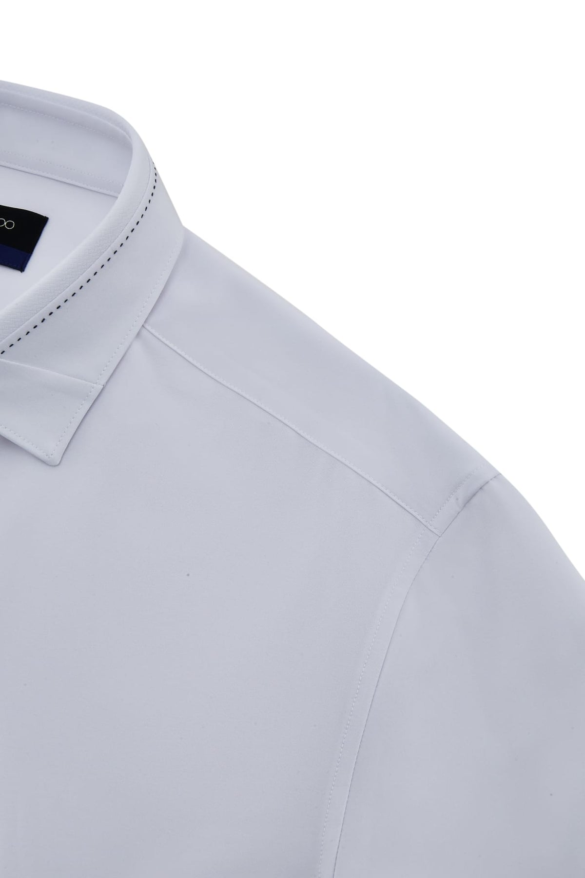 G2000 Shirts Non-Iron Dry Multi-Way Stretch Poplin Slim Fit Long Sleeve Shirt With Design Detail