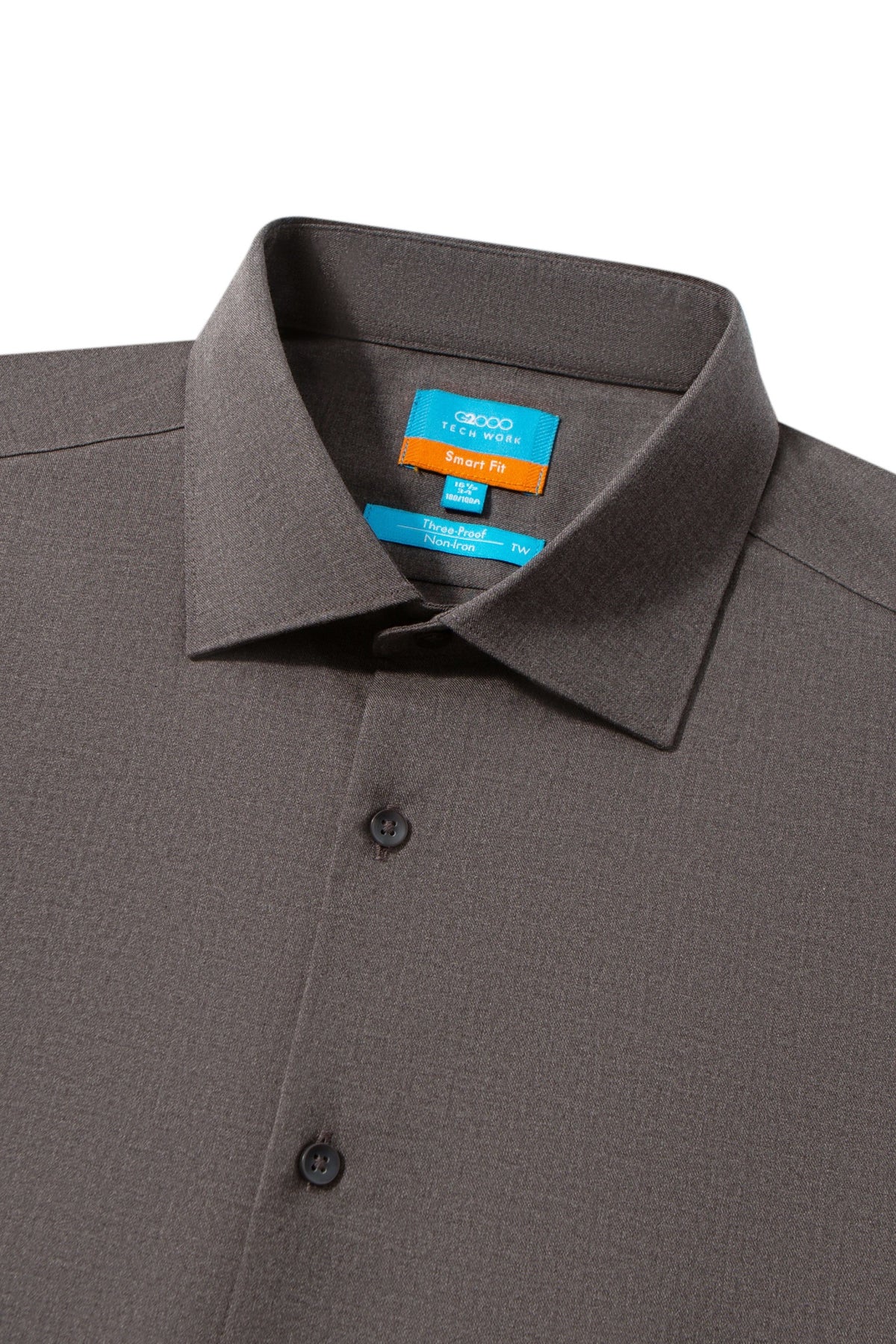 Non-Iron Three Proof Finish Twill Smart Fit Long Sleeve Shirt