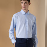 Non-Iron Three Proof Finish Twill Smart Fit Long Sleeve Shirt