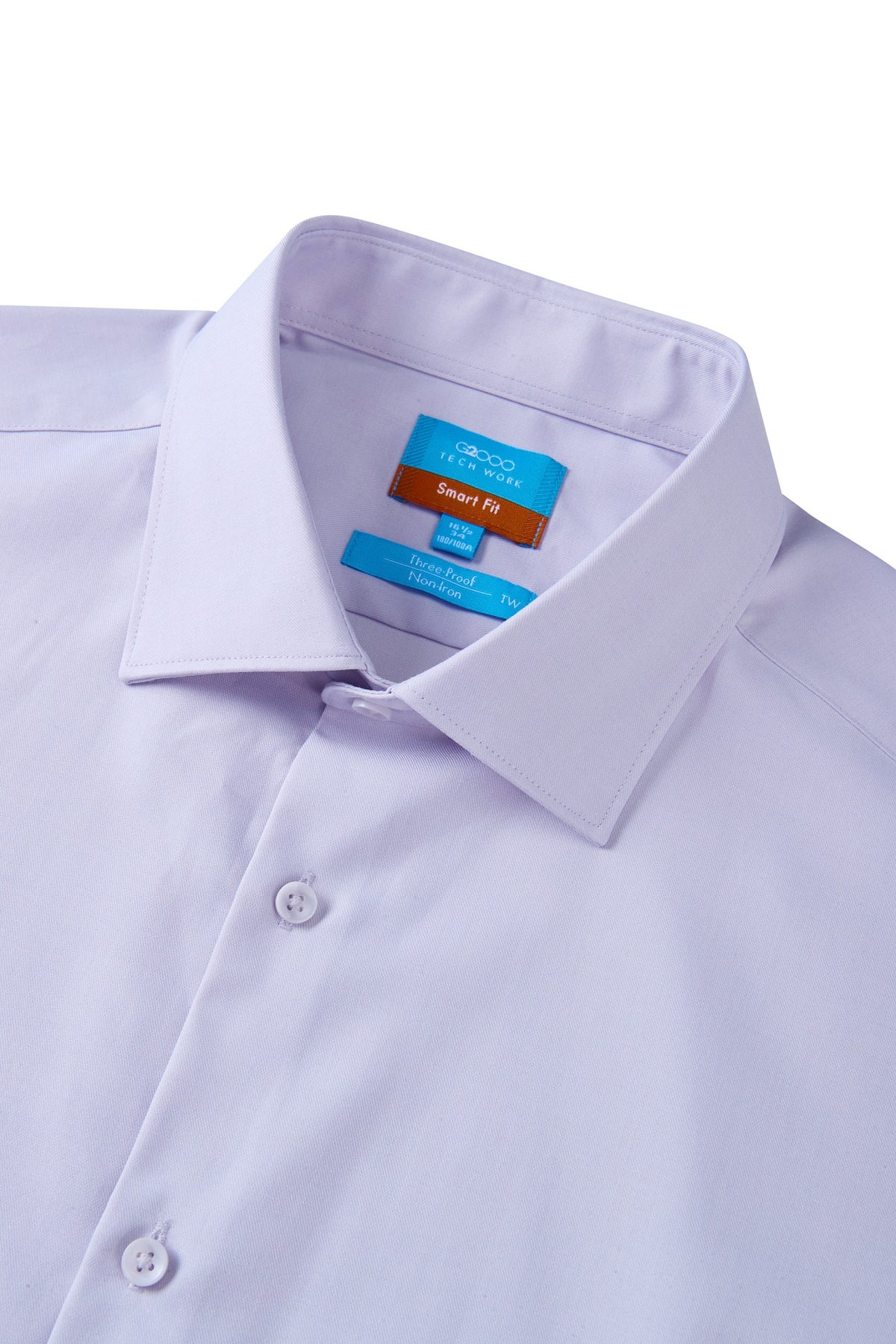 Non-Iron Three Proof Finish Twill Smart Fit Long Sleeve Shirt