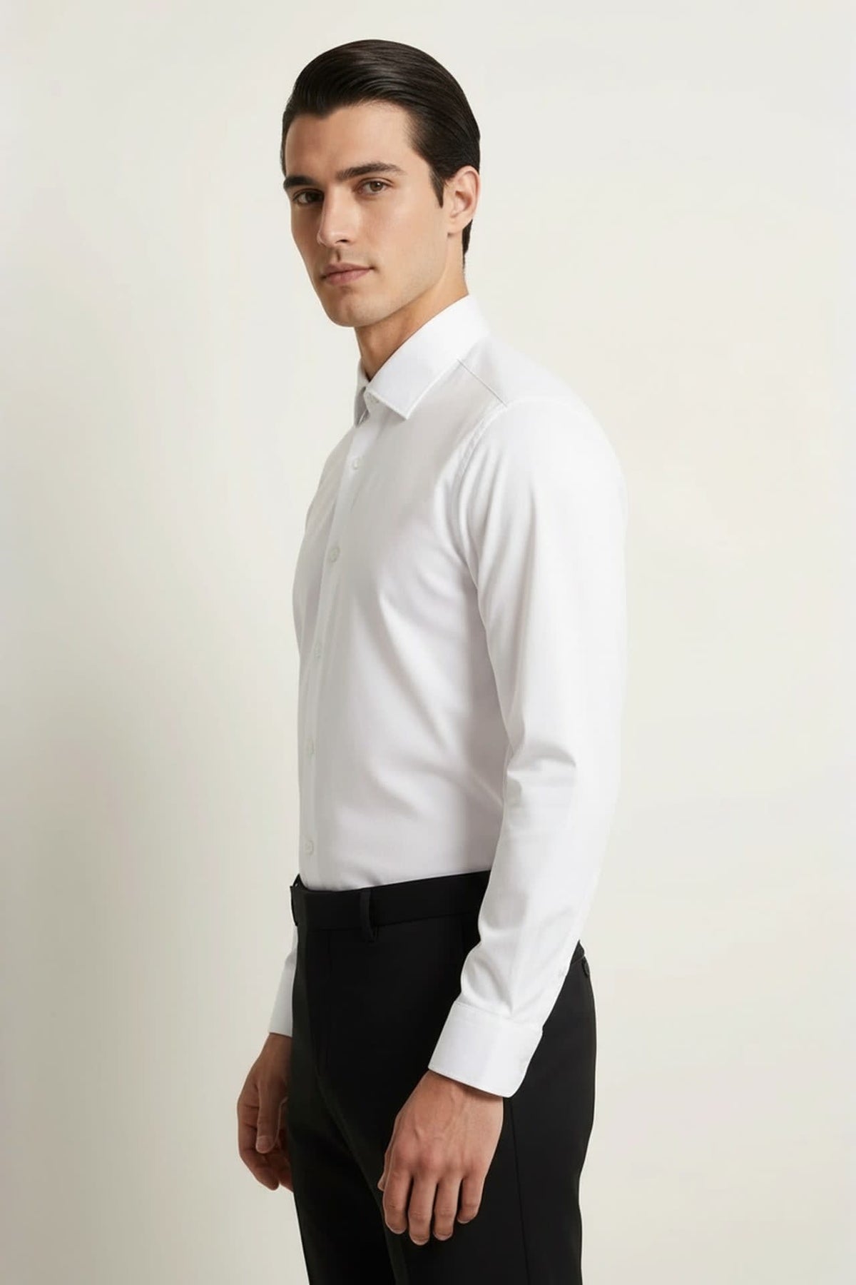 G2000 Shirts Non-Iron Three-Proof Finish Twill Slim Fit Long Sleeve Shirt
