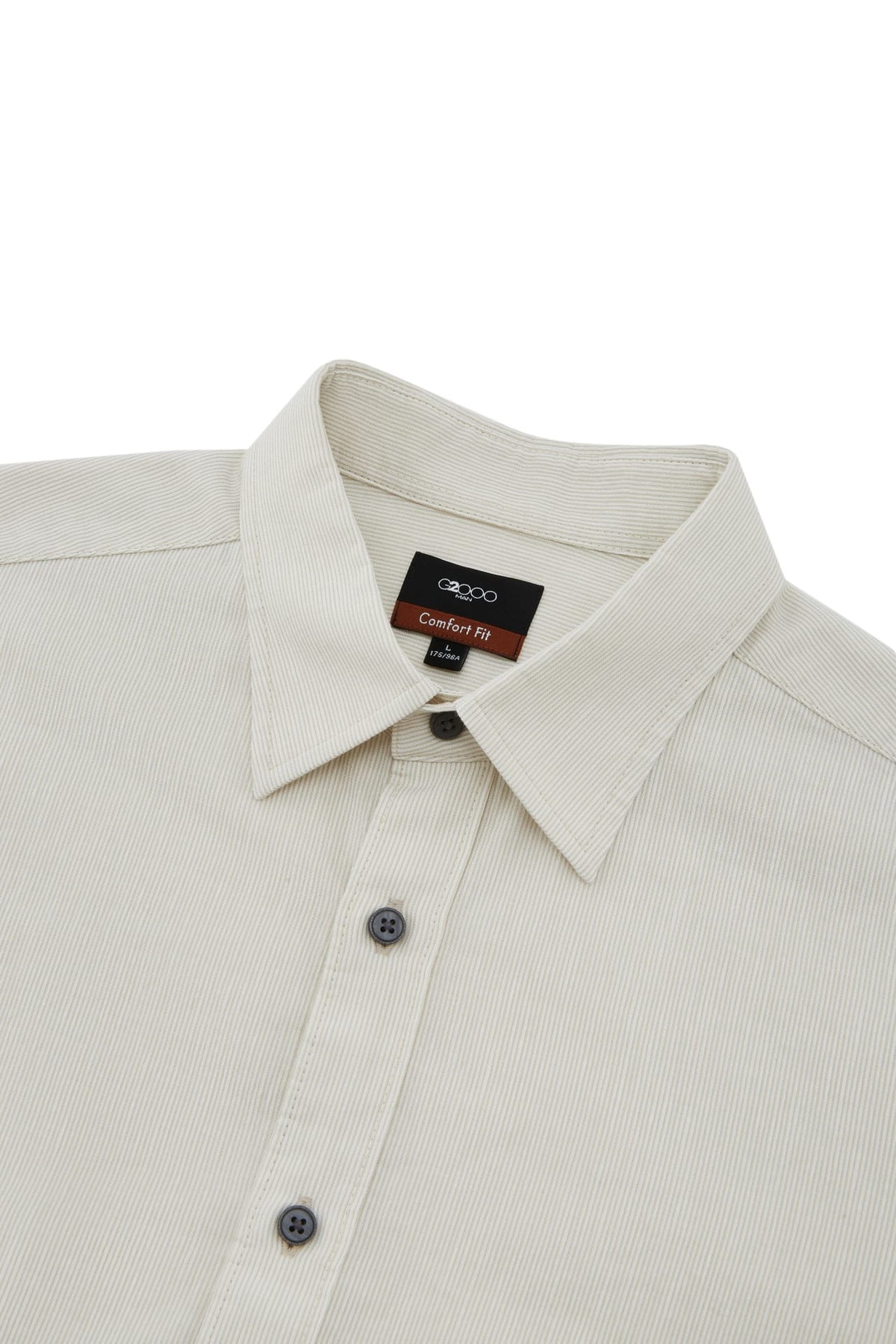 G2000 - Shirts - Lyocell Blend Stripe Comfort Fit Long Sleeve Casual Shirt