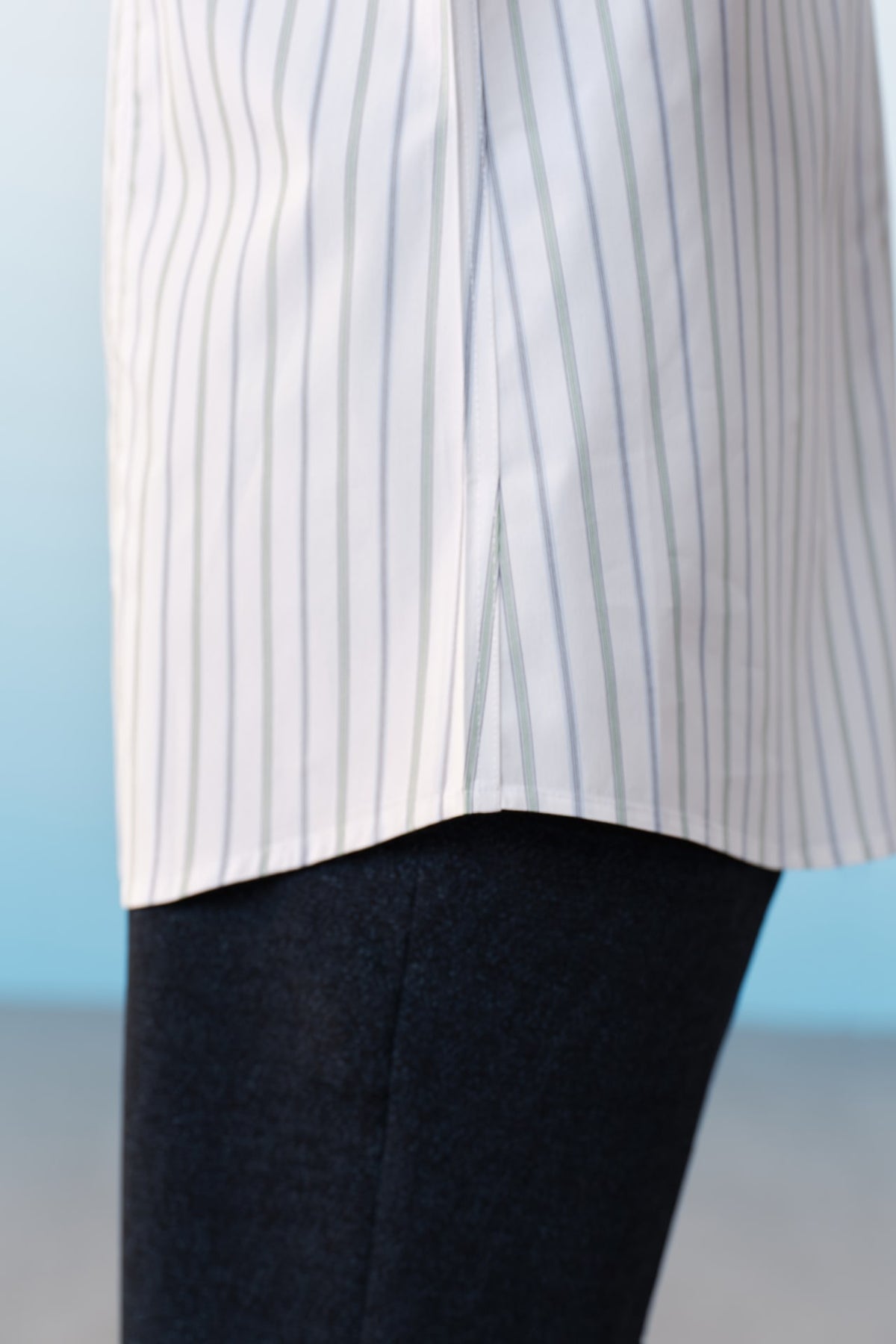 G2000 Shirts Easy Care Opaque Anti UV Stripe Smart Fit Long Sleeve Shirt