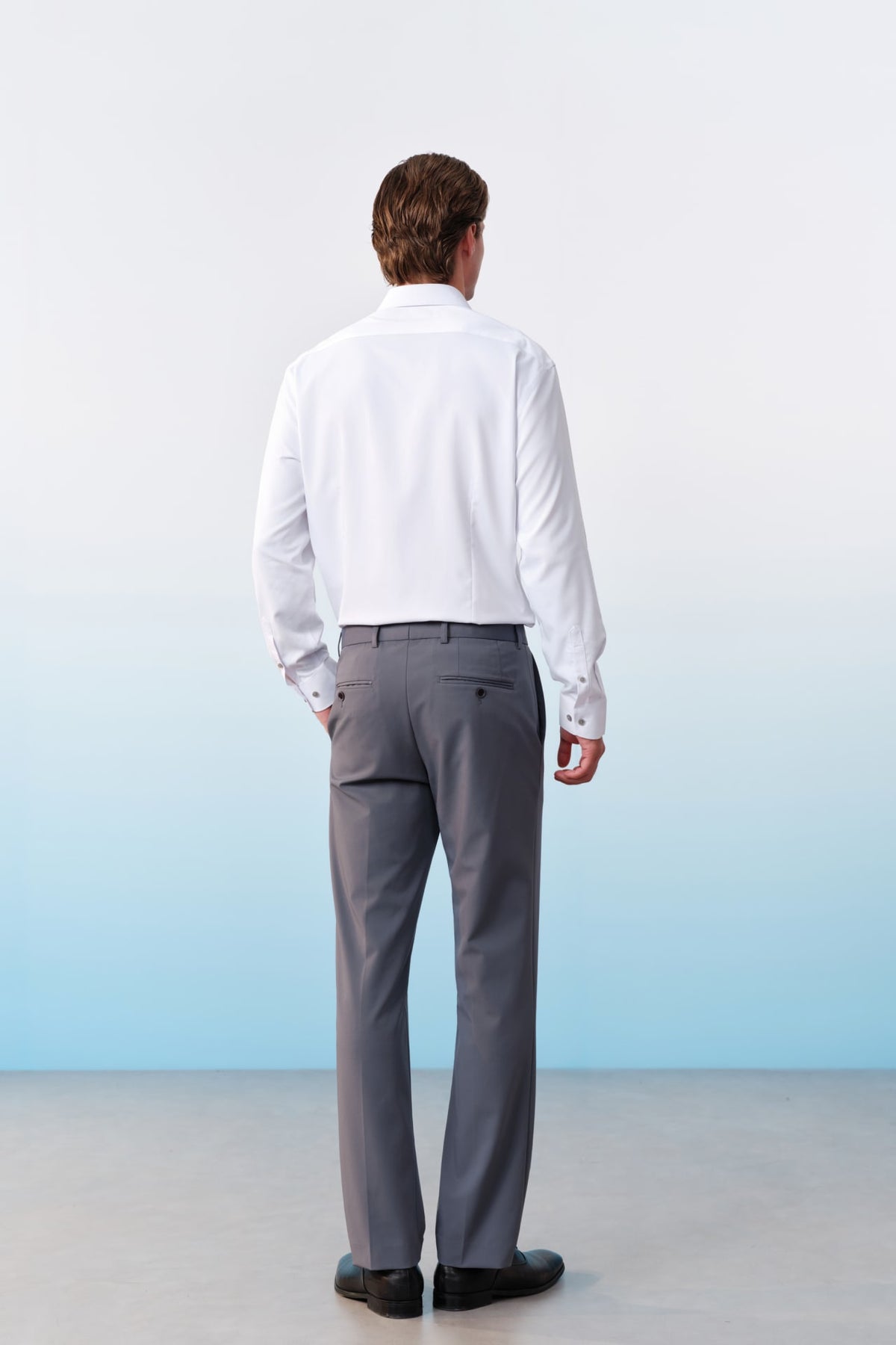 G2000 - Shirts - Easy Care Opaque Anti UV Fine Twill Smart Fit Long Sleeve Shirt With Design Detail