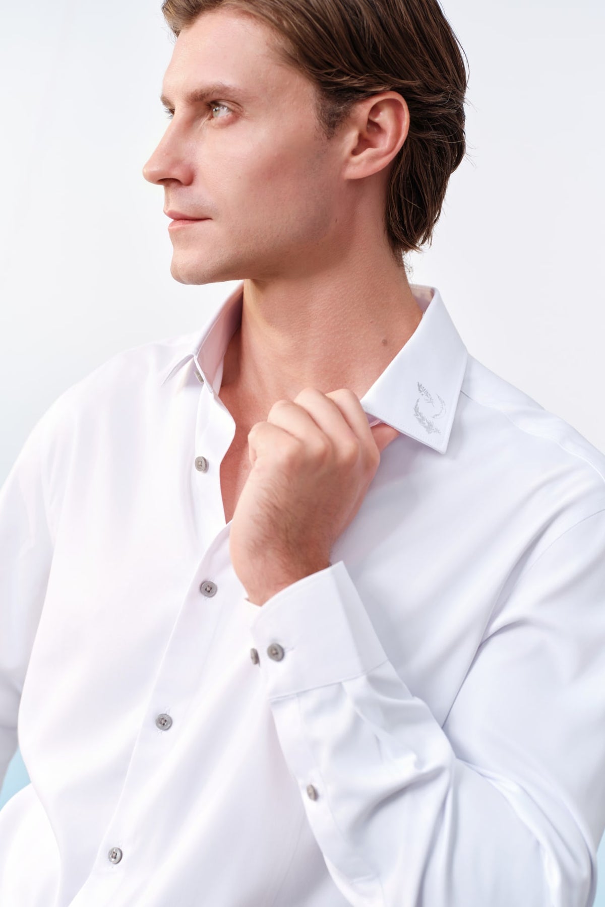 G2000 - Shirts - Easy Care Opaque Anti UV Fine Twill Smart Fit Long Sleeve Shirt With Design Detail