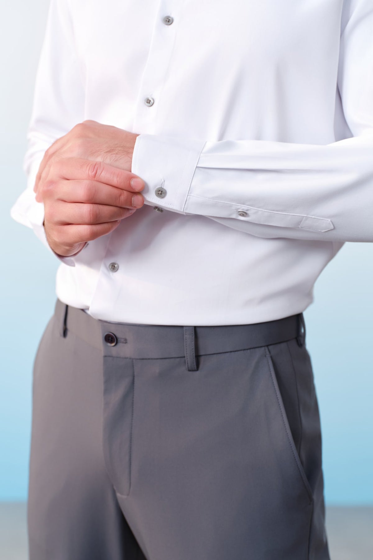 G2000 - Shirts - Easy Care Opaque Anti UV Fine Twill Smart Fit Long Sleeve Shirt With Design Detail