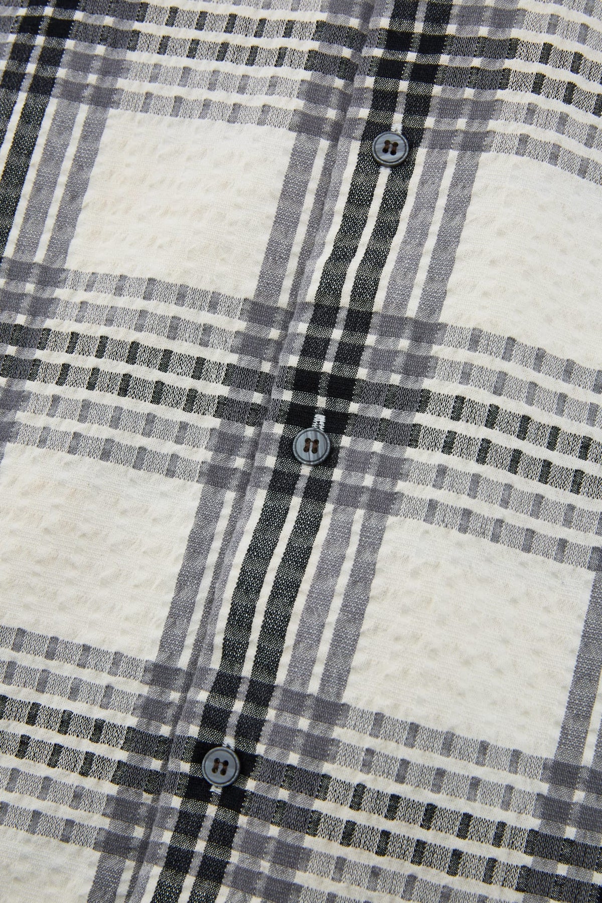 G2000 - Shirts - Cotton Blend Seersucker Check Relax Fit Short Sleeve Casual Shirt