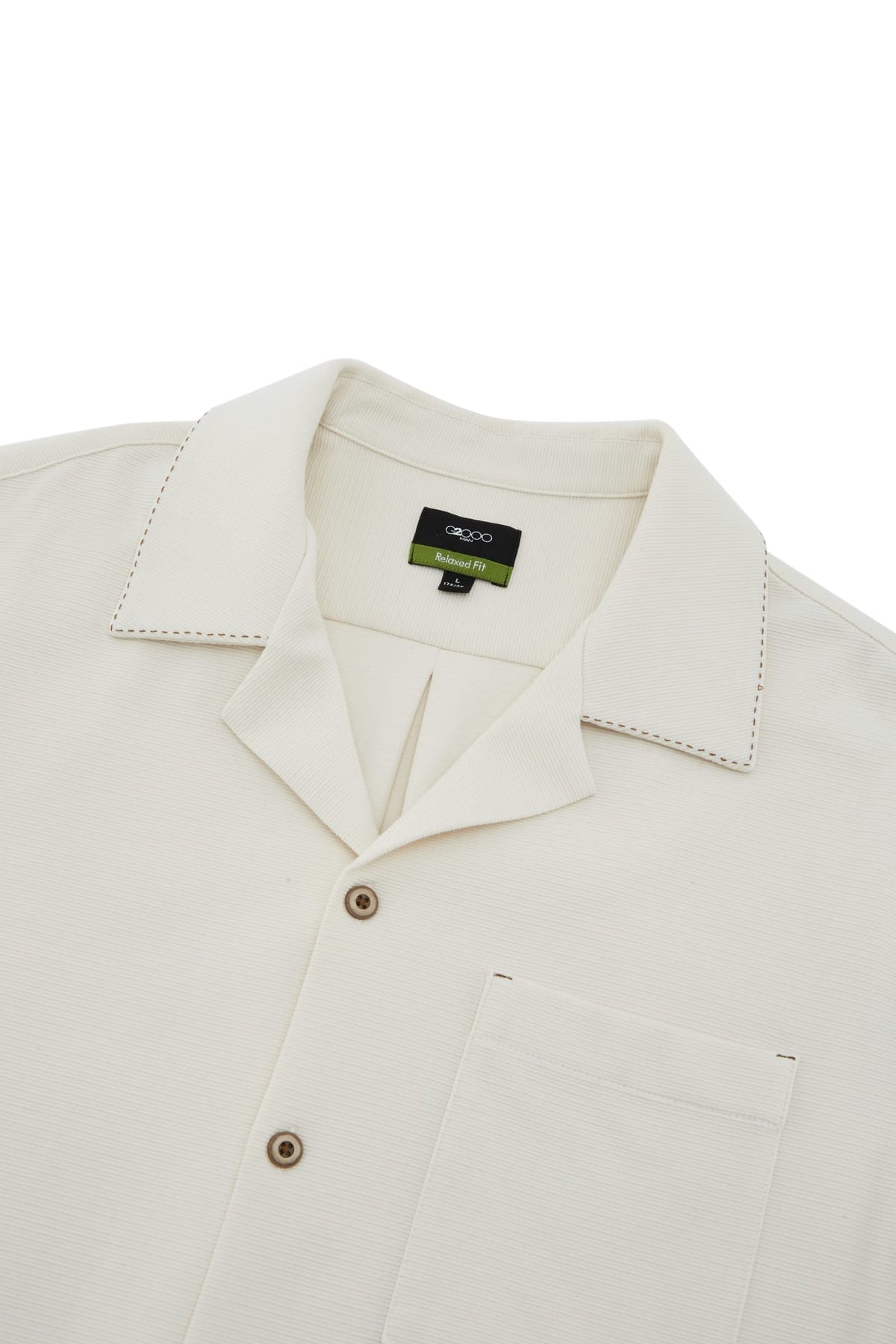 G2000 - Shirts - Cotton Blend Knit Ottoman Relax Fit Short Sleeve Casual Shirt