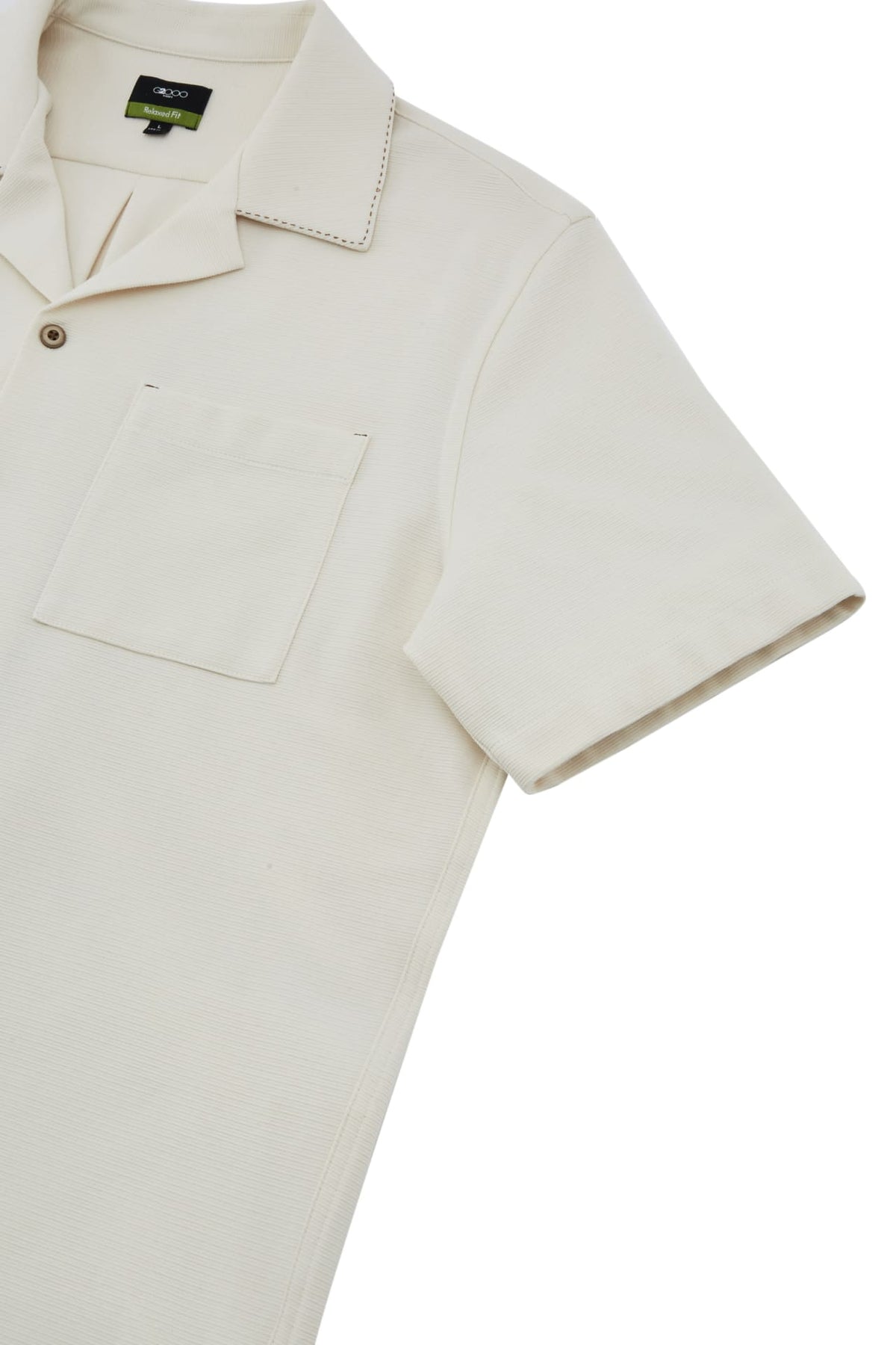 G2000 - Shirts - Cotton Blend Knit Ottoman Relax Fit Short Sleeve Casual Shirt