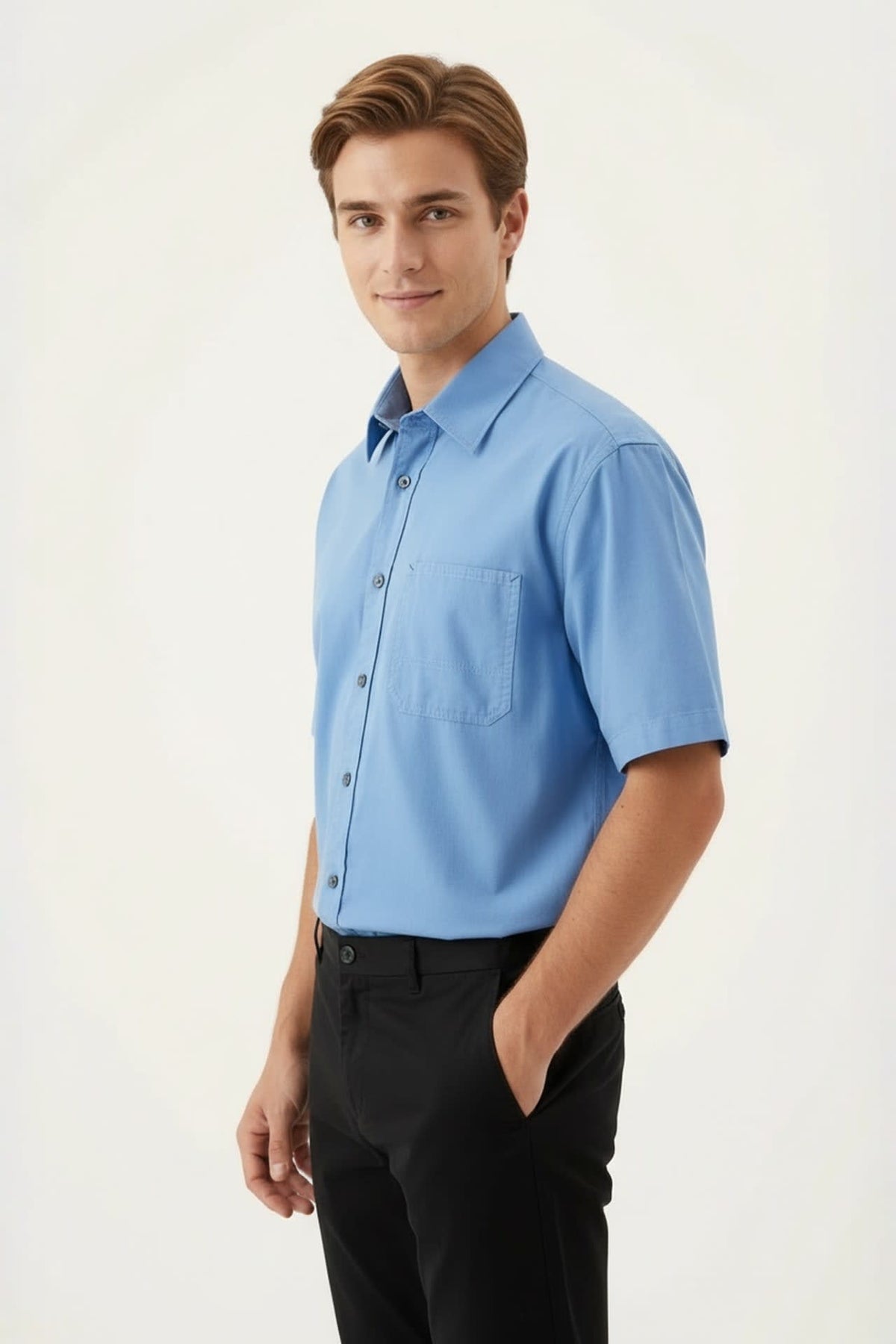 G2000 - Shirts - Pure Cotton Garment Dye Relax Fit Short Sleeve Casual Shirt