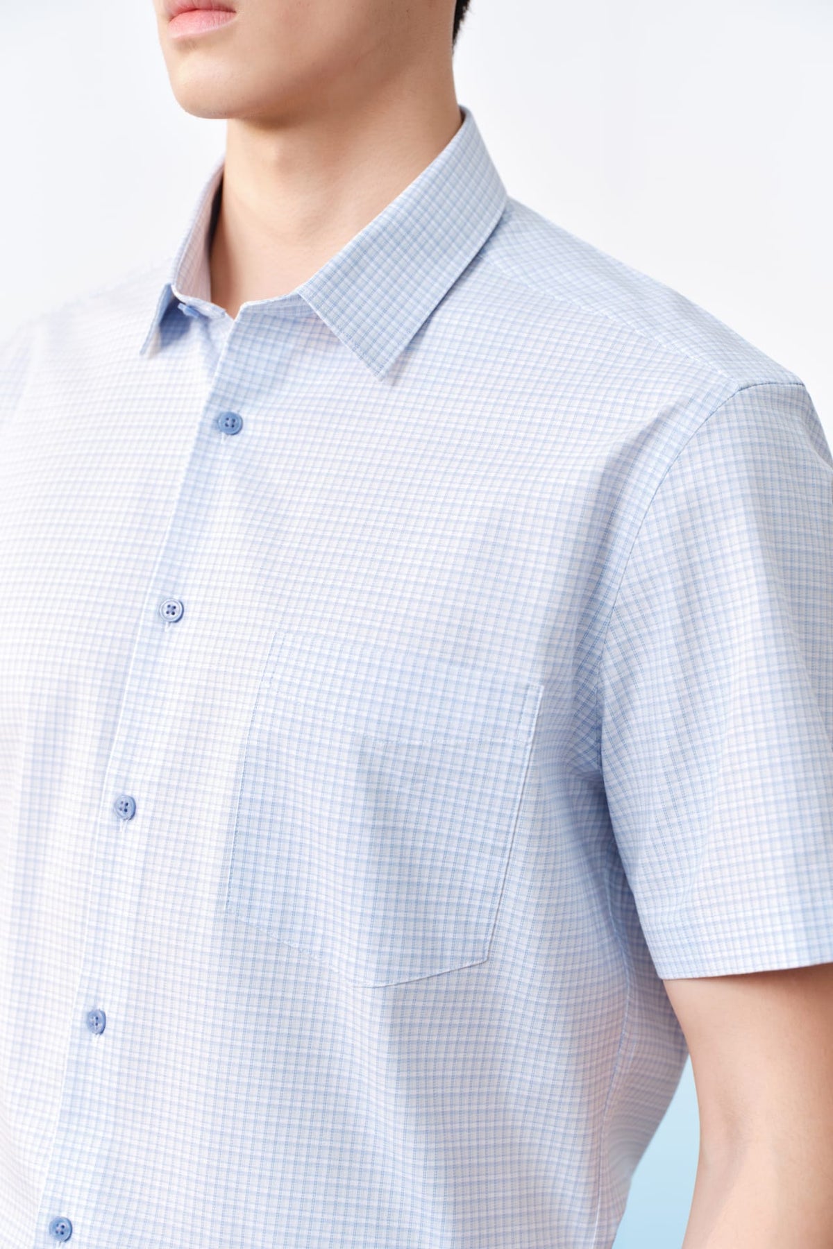 G2000 - Shirts - Non-Iron Easy Care Stretch Stripe Smart Fit Short Sleeve Shirt