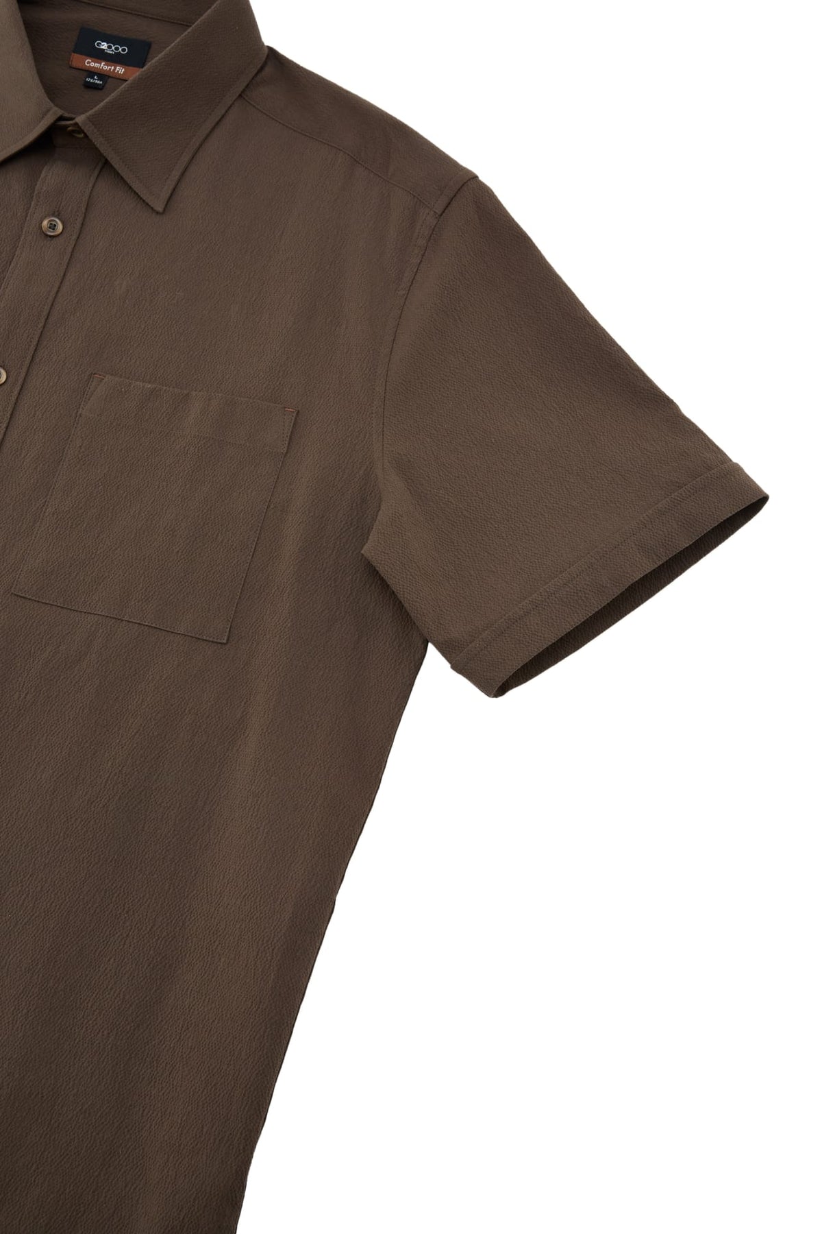 G2000 - Shirts - Cotton Stretch Seersucker Comfort Fit Short Sleeve Casual Shirt