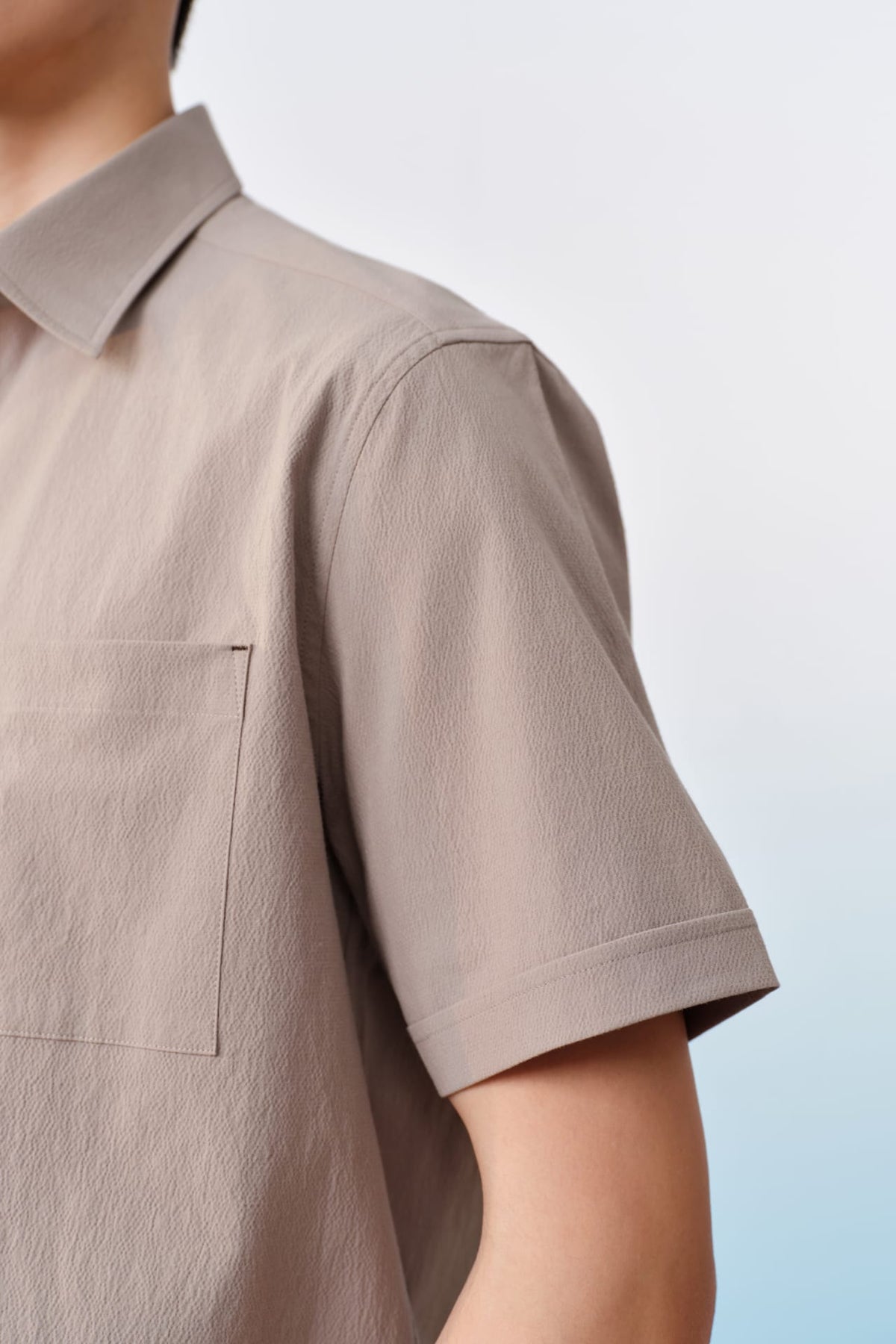 G2000 - Shirts - Cotton Stretch Seersucker Comfort Fit Short Sleeve Casual Shirt