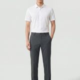 Non-Iron Easy Care Stretch Dot Texture Slim Fit Short Sleeve Shirt