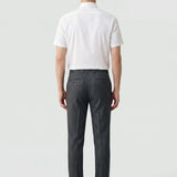 Non-Iron Easy Care Stretch Dot Texture Slim Fit Short Sleeve Shirt