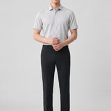 Non-Iron Easy Care Stretch Dot Texture Slim Fit Short Sleeve Shirt