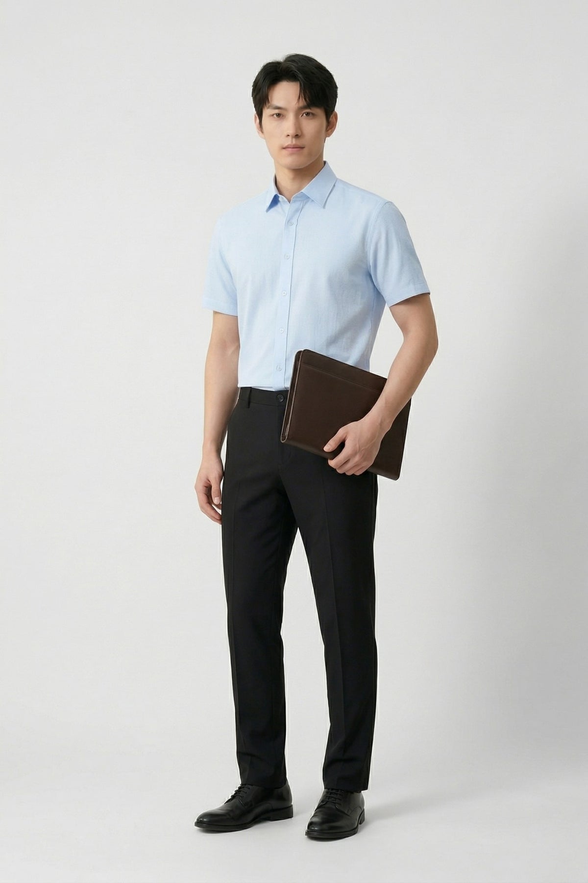 G2000 - Shirts - Non-Iron Easy Care 2 Tone Smart Fit Short Sleeve Shirt