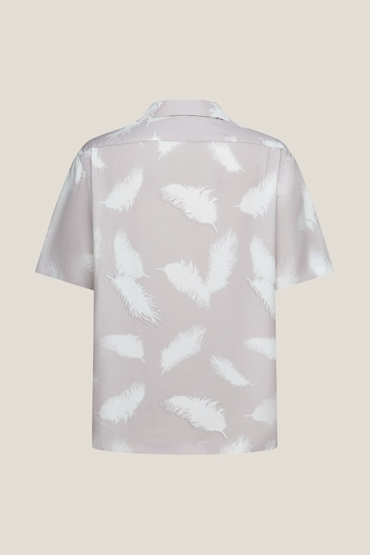 G2000 - Shirts - Modal Blend Feather Print Relax Fit Short Sleeve Casual Shirt