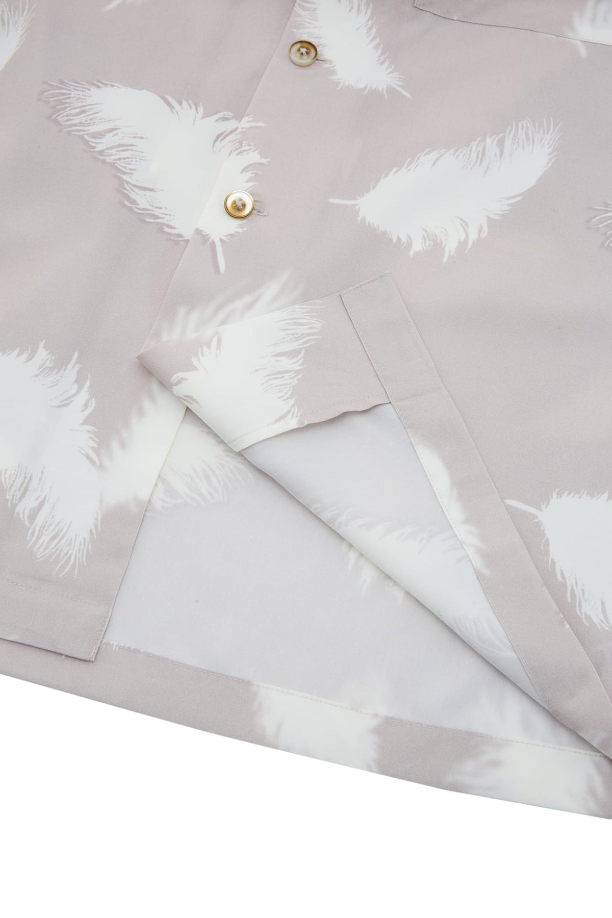 G2000 - Shirts - Modal Blend Feather Print Relax Fit Short Sleeve Casual Shirt