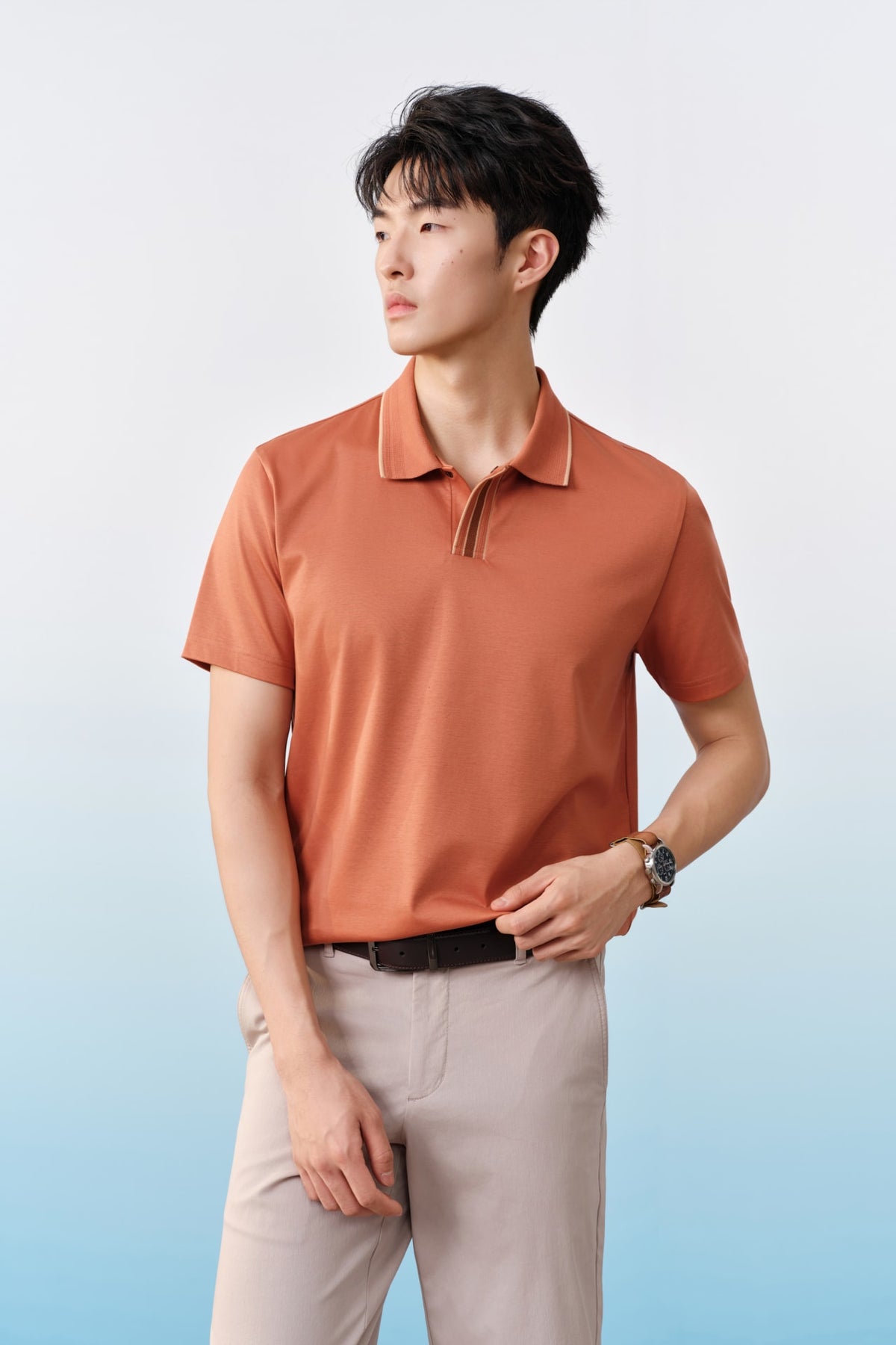 G2000 - Polos - Cool Touch Cotton Interlock Comfort Fit Polo Tee - Comfort - Coral Gold