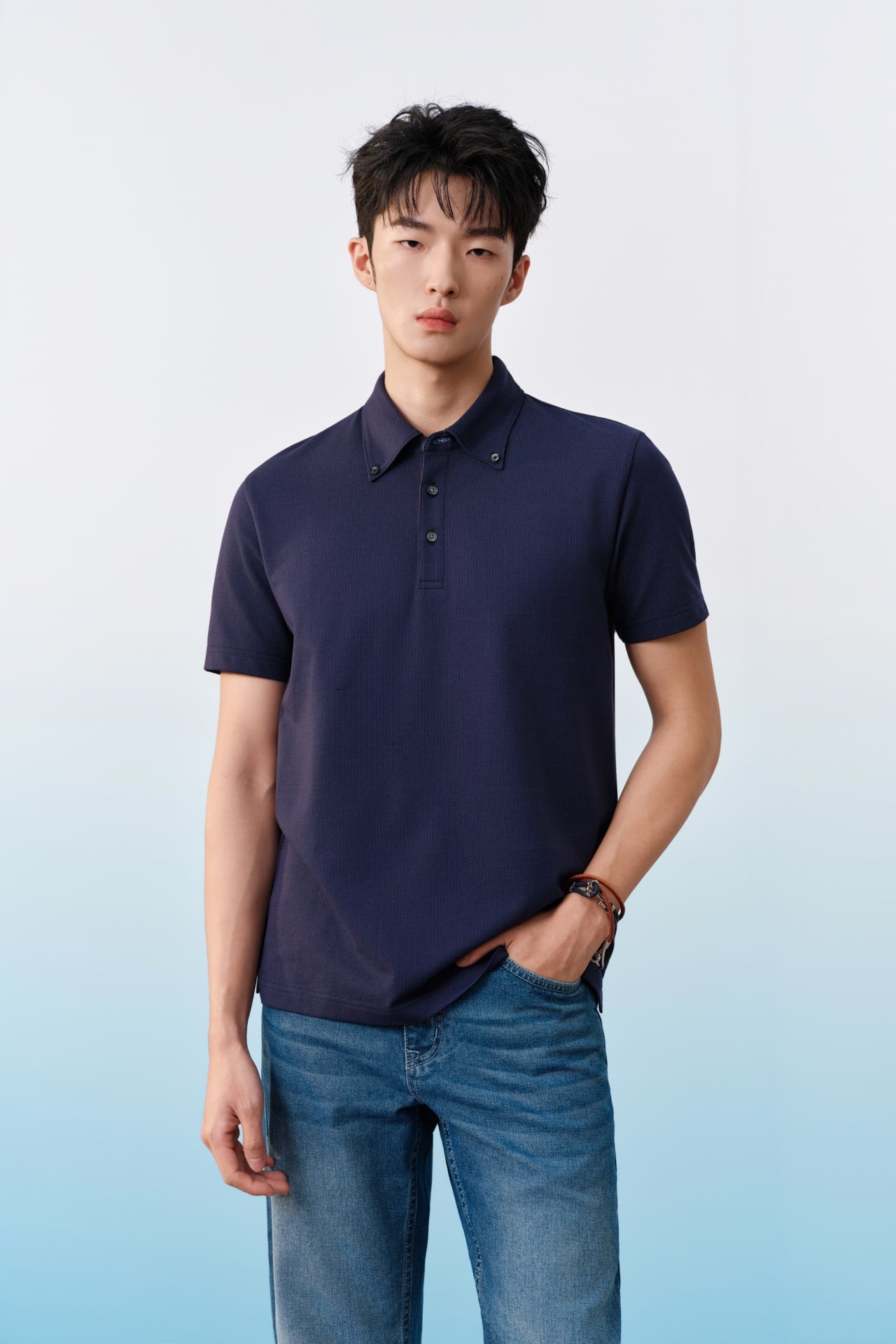 Cool Touch Cotton Blend Jacquard Comfort Fit Polo Tee | G2000