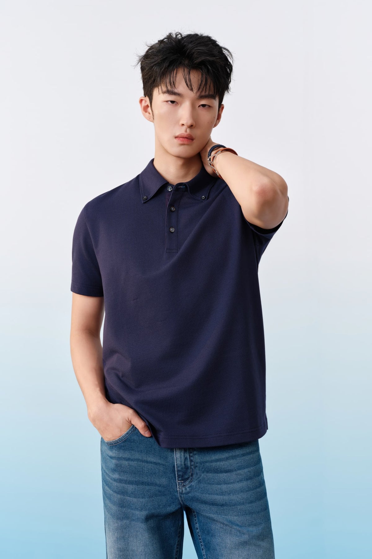 G2000 - Polos - Cool Touch Cotton Blend Jacquard Comfort Fit Polo Tee
