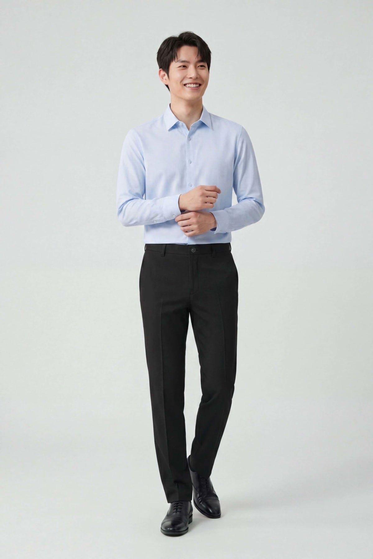 G2000 - Pants - Machine Washable Poly Twill Smart Fit Suit Pants With Elastic Waistband - Anthracite - Elastic Smart