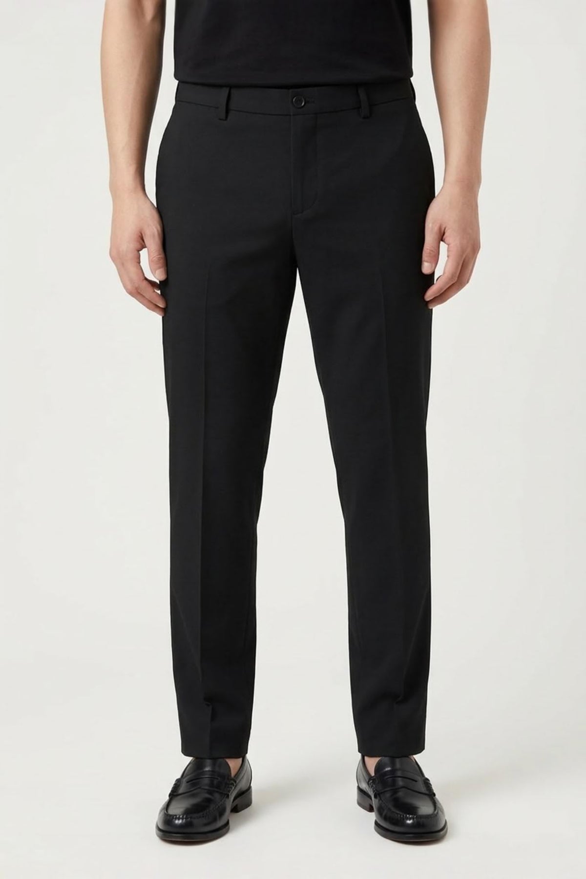 G2000 Pants Multi-Way Stretch Cool Touch Plain Weave Slim Fit Suit Pants Anthracite Slim