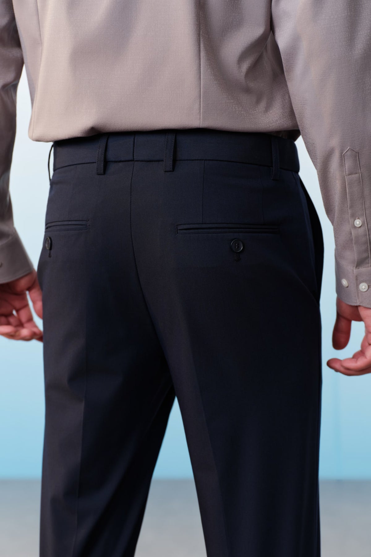 G2000 Pants Multi-Way Stretch Cool Touch Plain Weave Smart Fit Suit Pants With Elastic Waistband