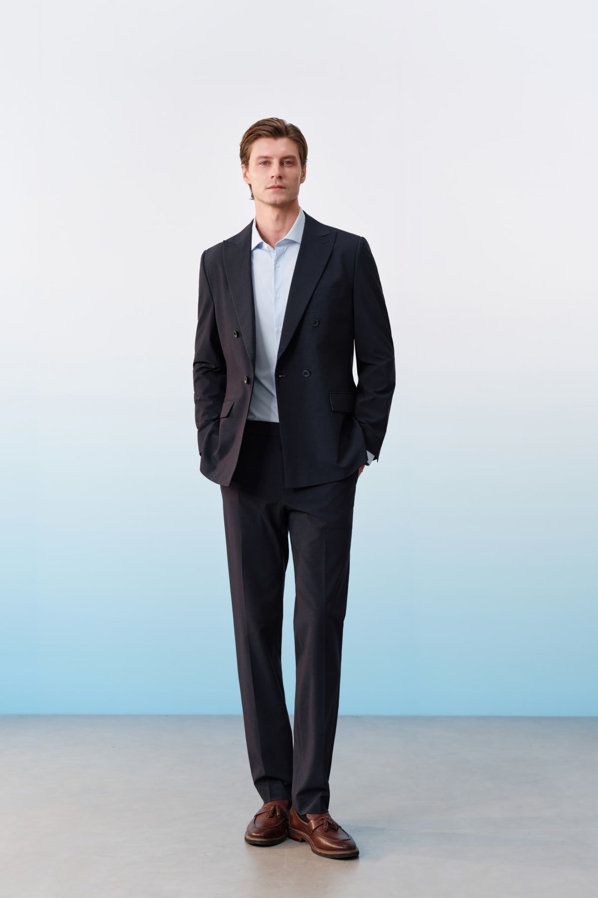 G2000 Pants Three-Proof Finish Plain Weave Regular Fit Suit Pants