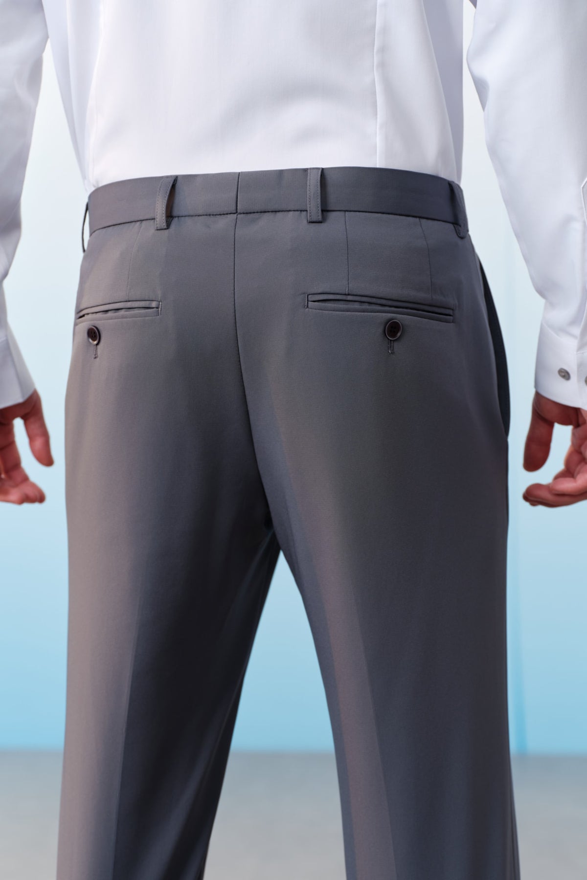 G2000 - Pants - Multi-Way Stretch Silk Blend Regular Fit Suit Pants
