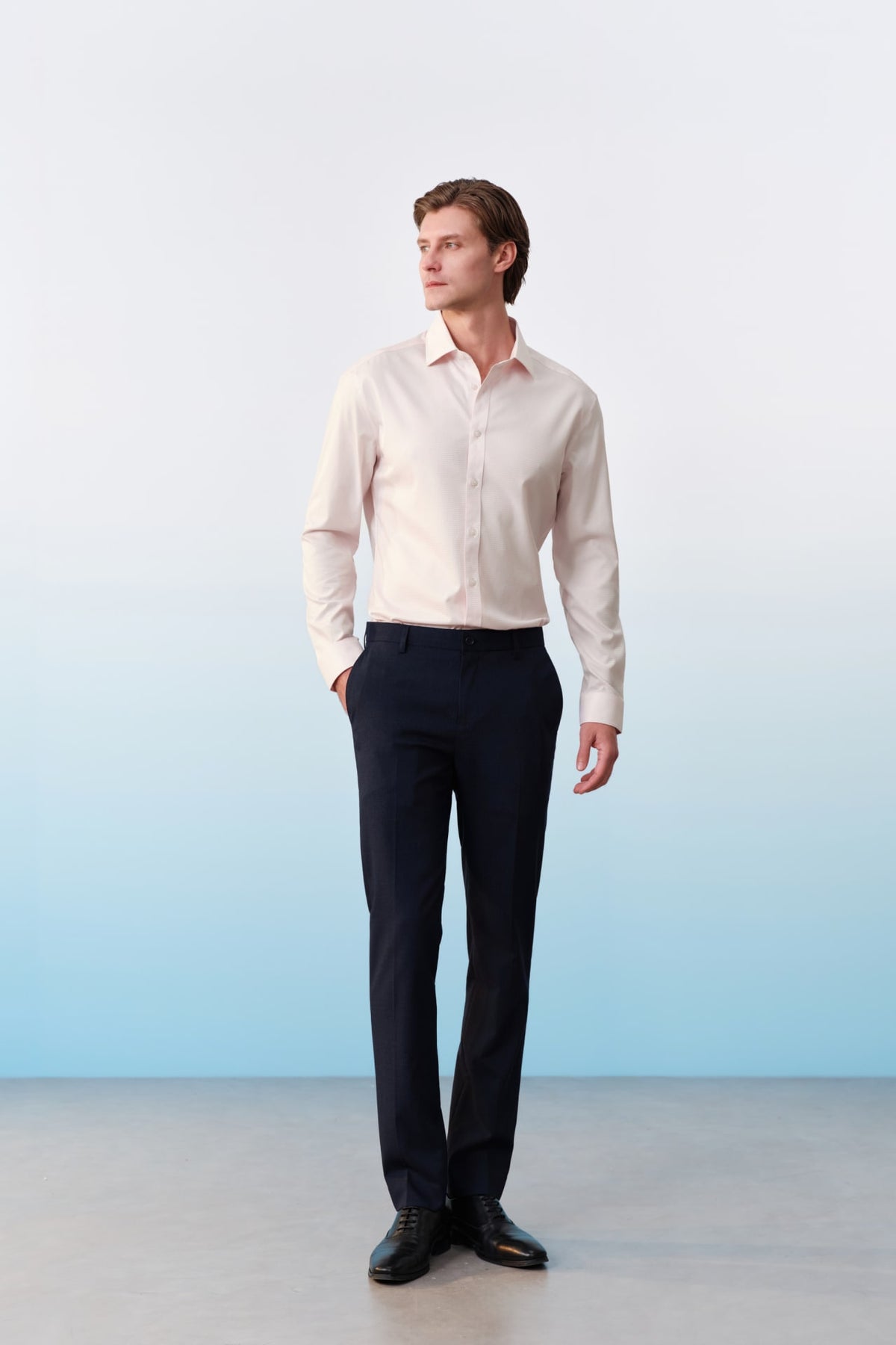G2000 Pants Poly Blend Textured Stretch Slim Fit Suit Pants