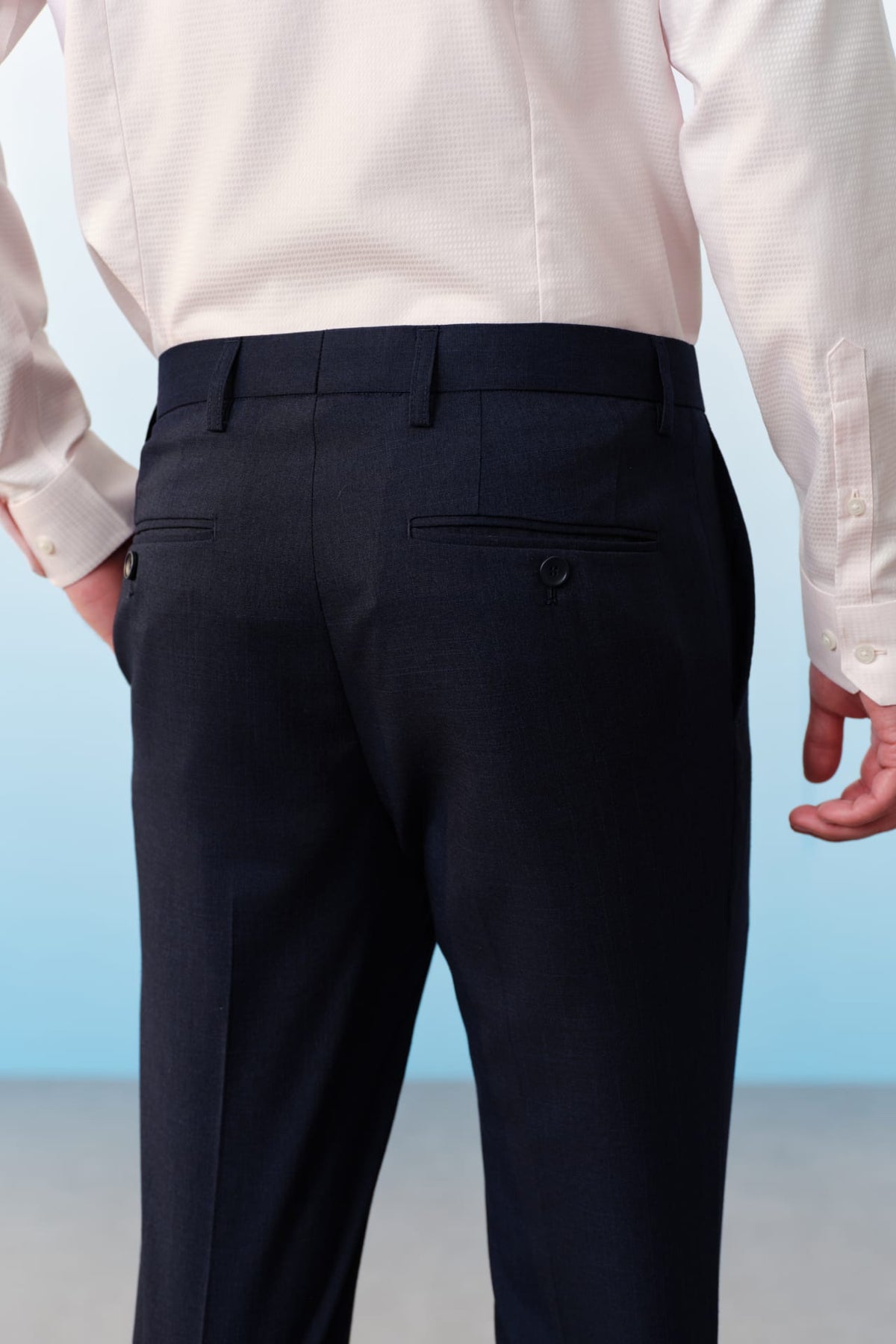 G2000 Pants Poly Blend Textured Stretch Slim Fit Suit Pants