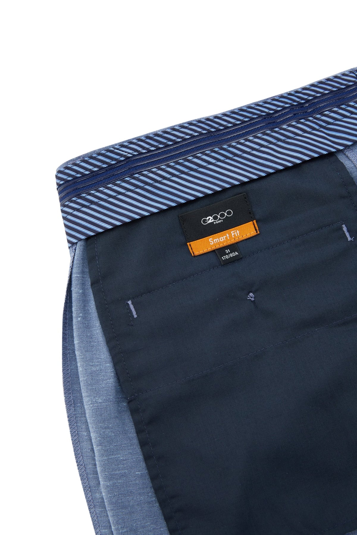 G2000 - Pants - Cotton Blend Stretch Textured Smart Fit Suit Pants